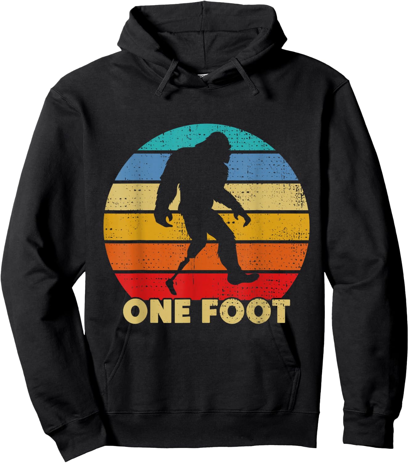 One Foot Bigfoot Prosthetics Amputated Disability Hoodie - Hoodie | Black