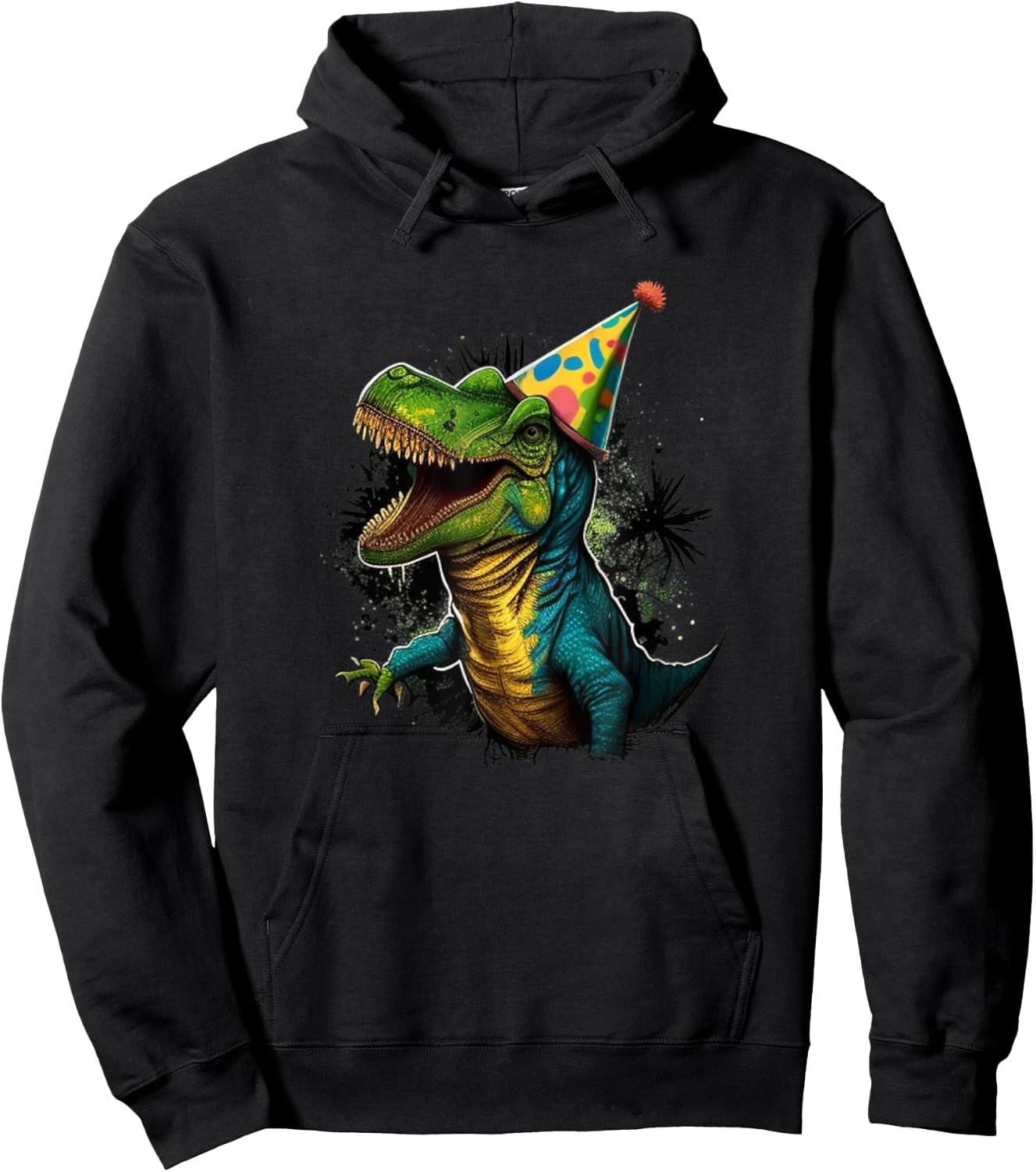 Adult Dinosaur Birthday Party Hoodie - Hoodie | Black