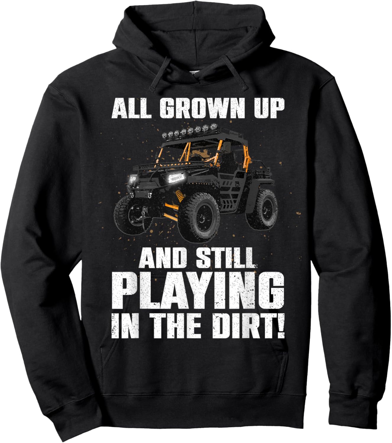 Cute Side-By-Side Art Women Offroad Mudding SxS UTV Hoodie - Hoodie | Black
