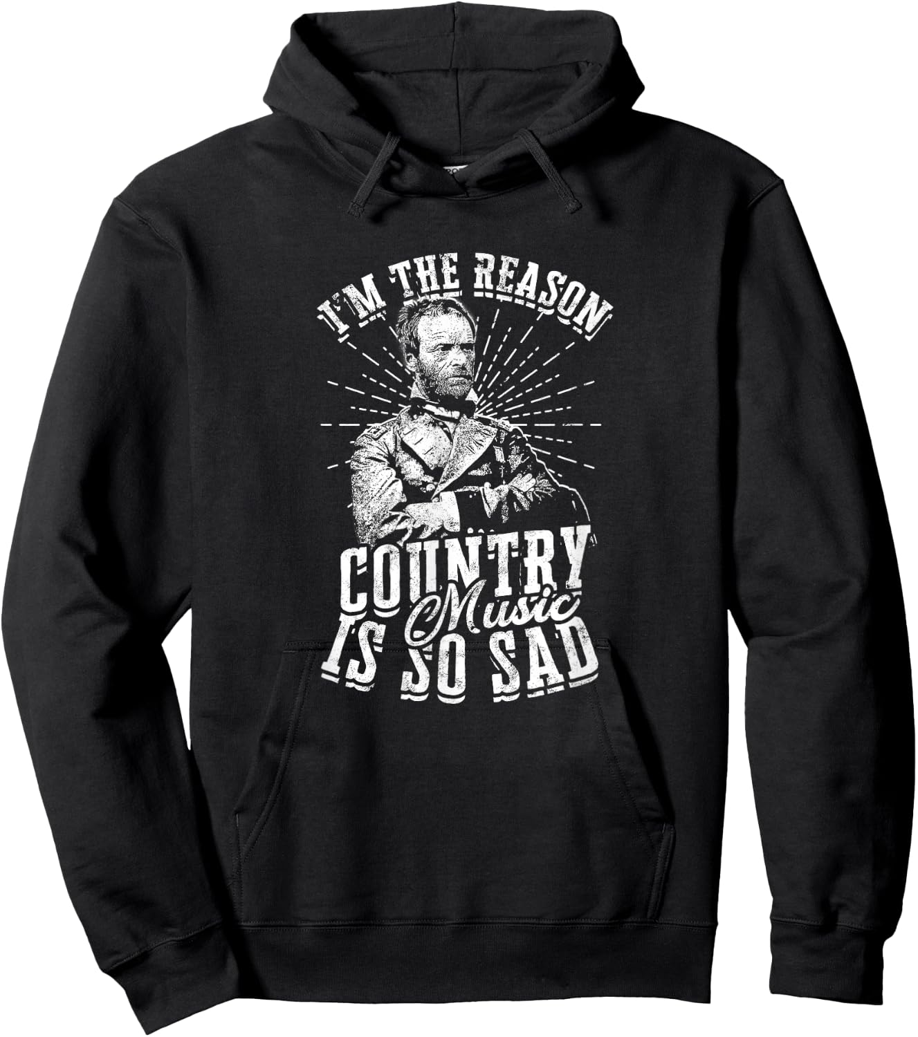 I'm the reason country music is so sad - classical music Hoodie - Hoodie | Black