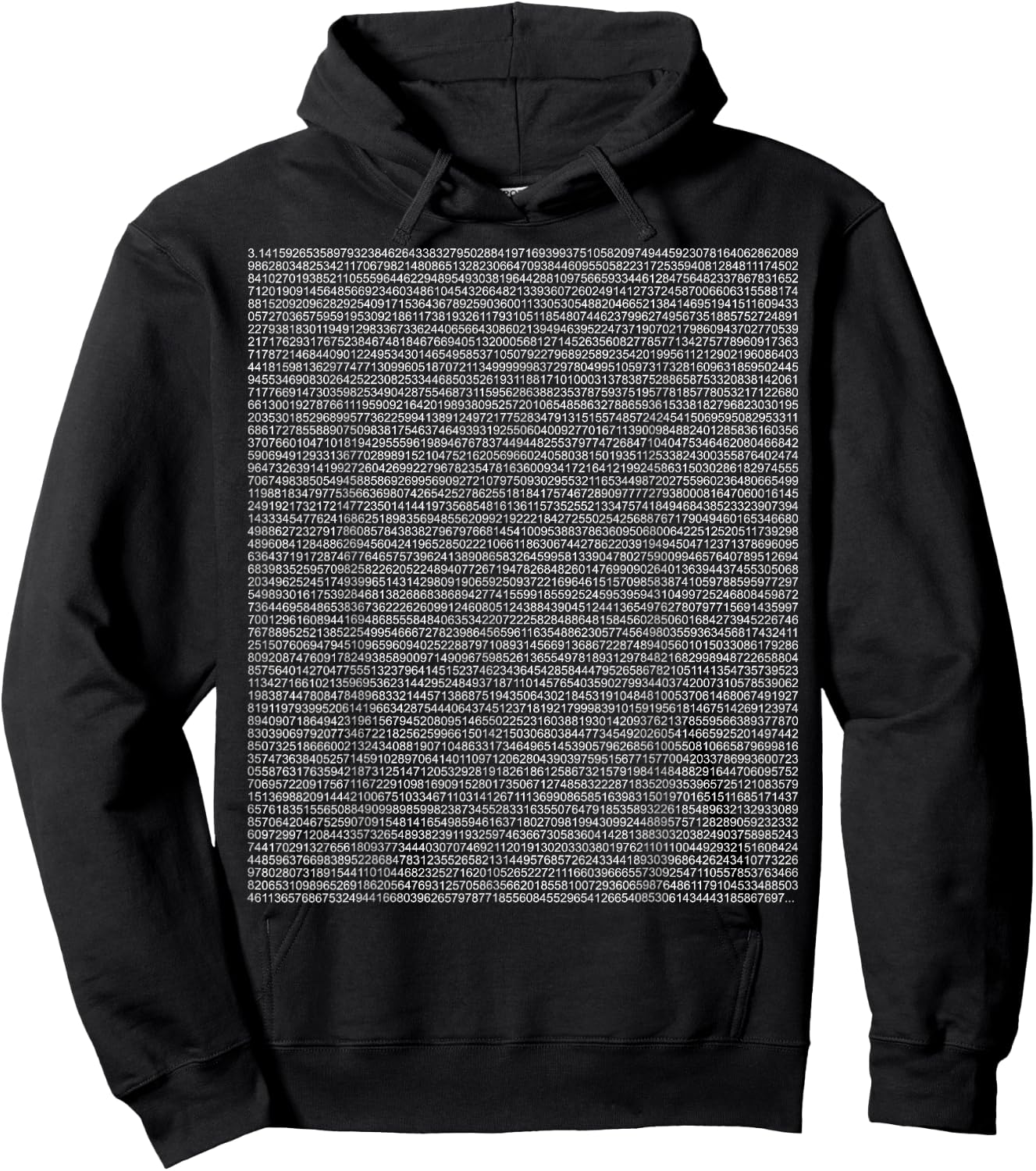 The Digits of Pi - Funny Math Teacher, Mathematics Number Men Women Girls Kids Hoodie - Hoodie | Black