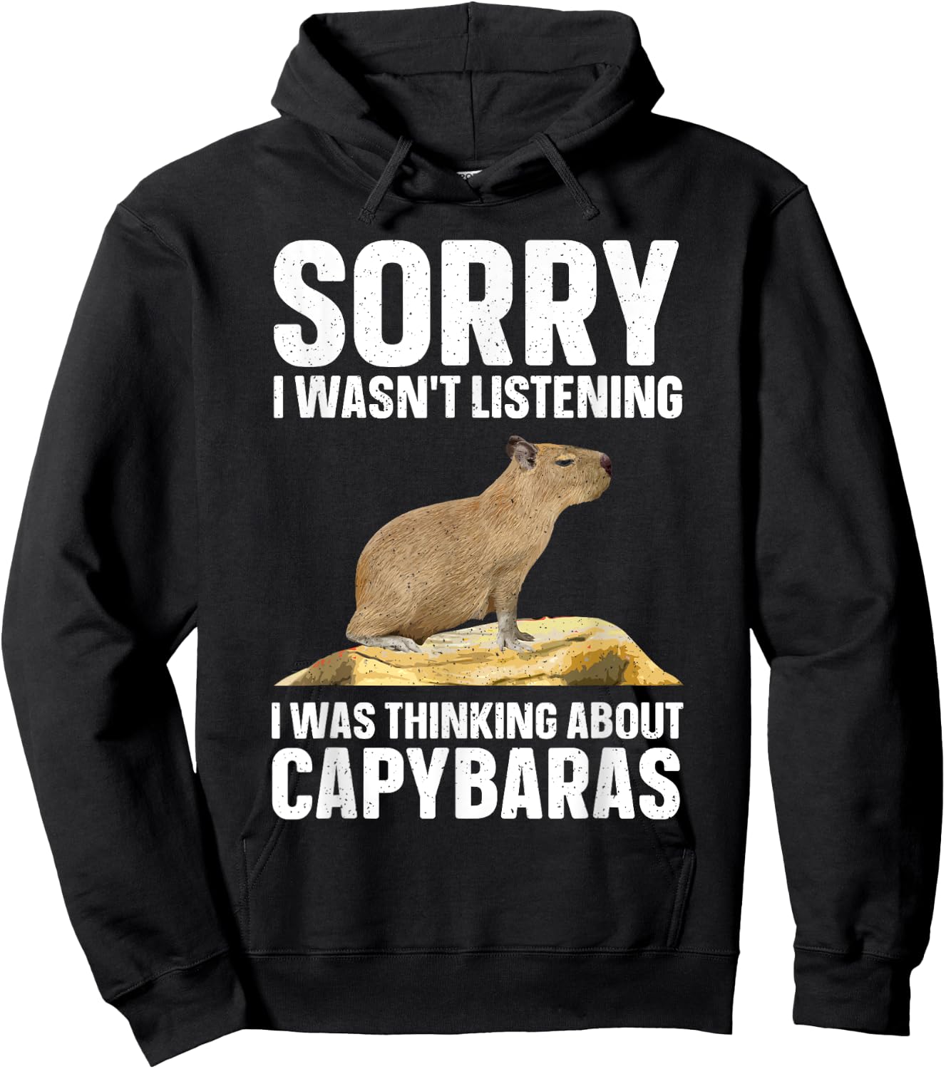 Best Capybara Design Women Kids Pet Rodent Capybara Hoodie - Hoodie | Black