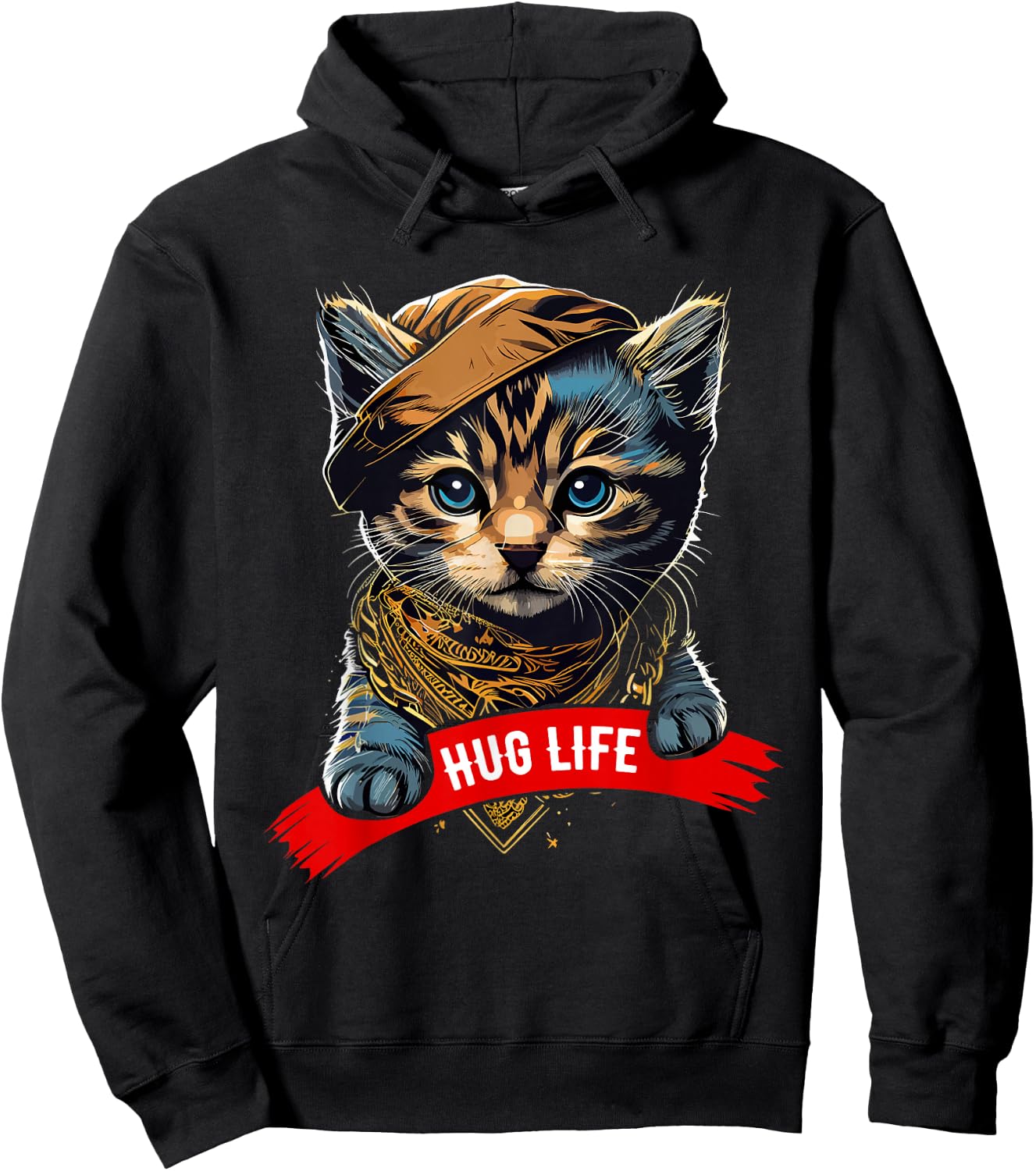 Hug Life Shirt Cat for Animal Shelters Cute Feline Hoodie - Hoodie | Black