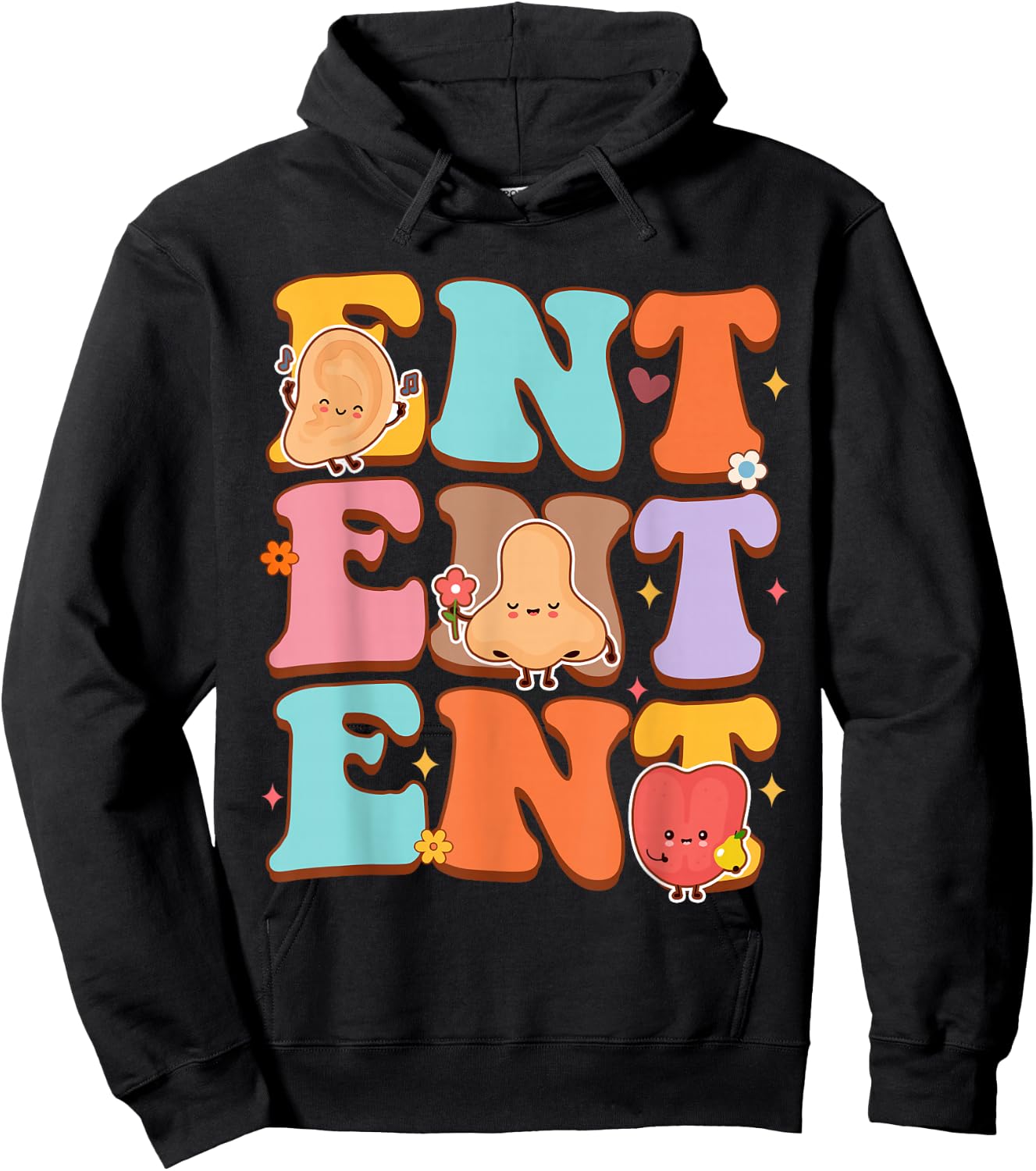 Otolaryngologist Otolaryngology Doctor ENT Ear Nose Throat Hoodie - Hoodie | Black