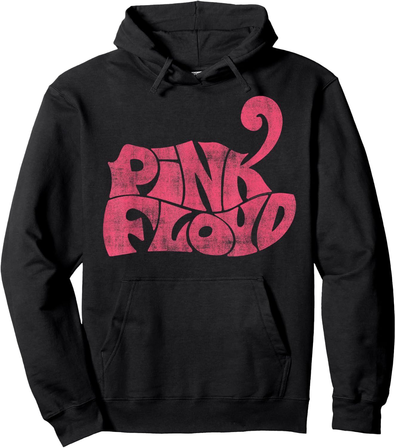 Official Pink Floyd Rock Band Retro Logo Classic Rock Music Hoodie - Hoodie | Black