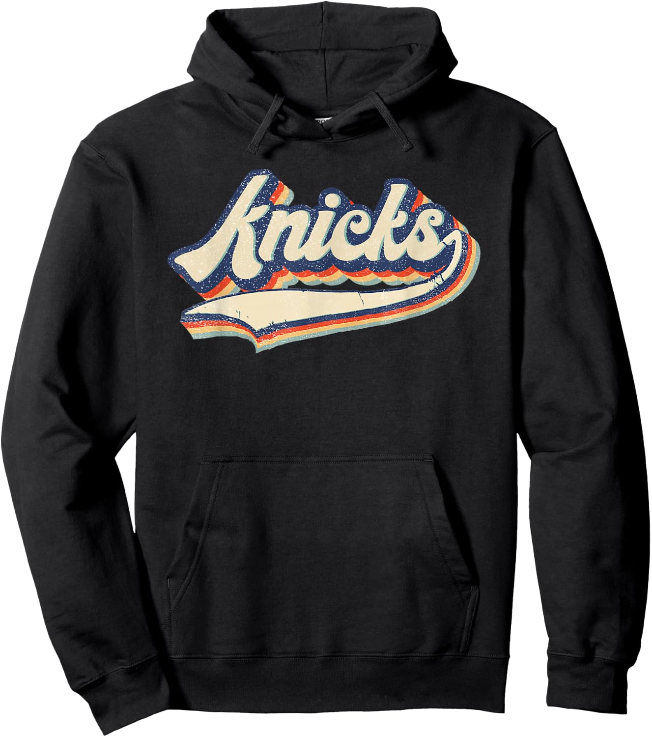 Knicks Name Vintage Retro Gift Men Women Boy Girl Hoodie - Hoodie | Black