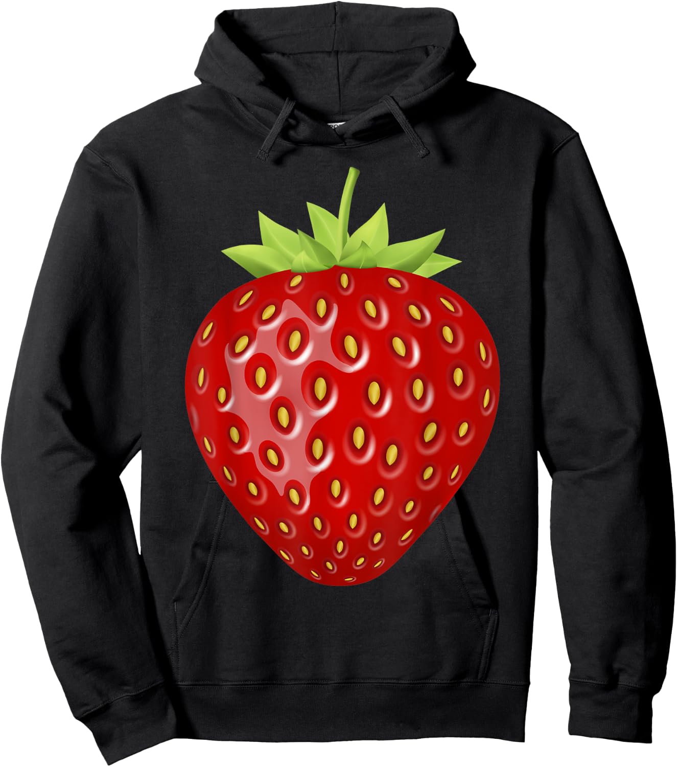 Funny Strawberry Halloween Costume Strawberry Cute Hoodie - Hoodie | Black