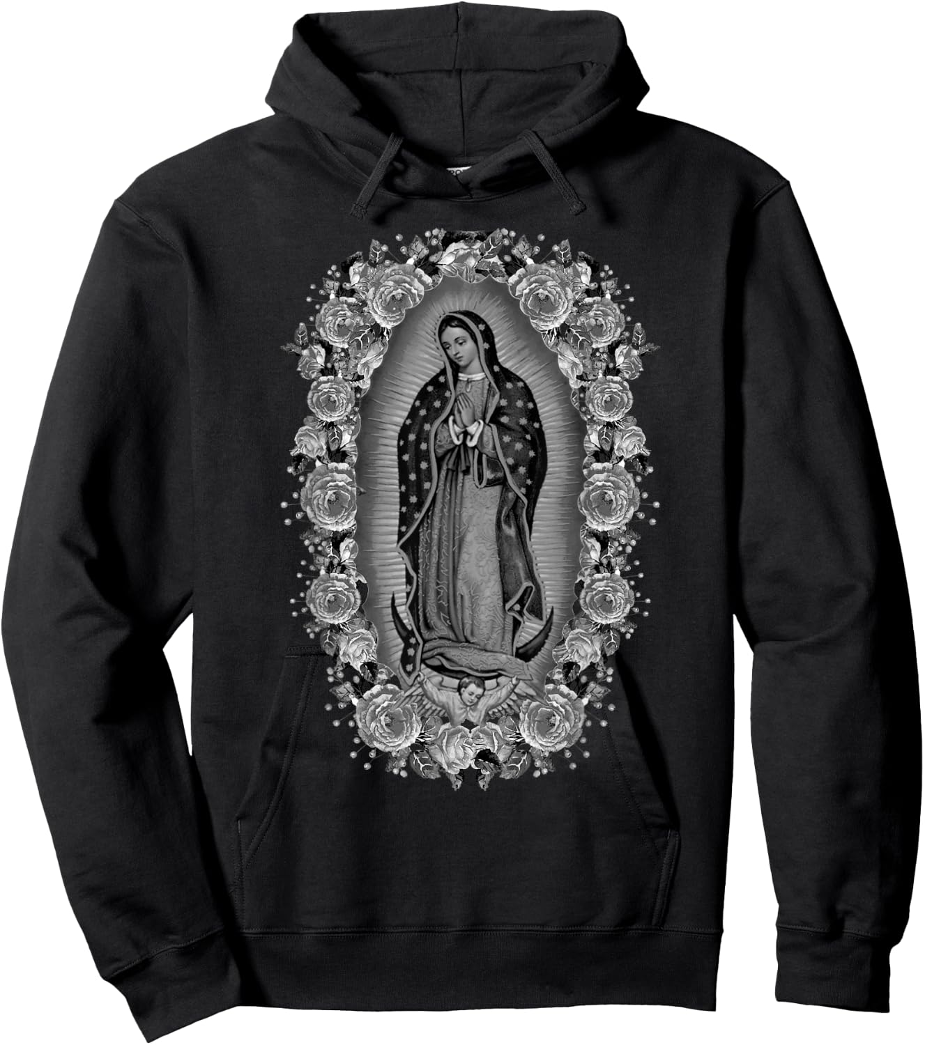 Our Lady Virgen De Guadalupe Virgin Mary Hoodie - Hoodie | Black