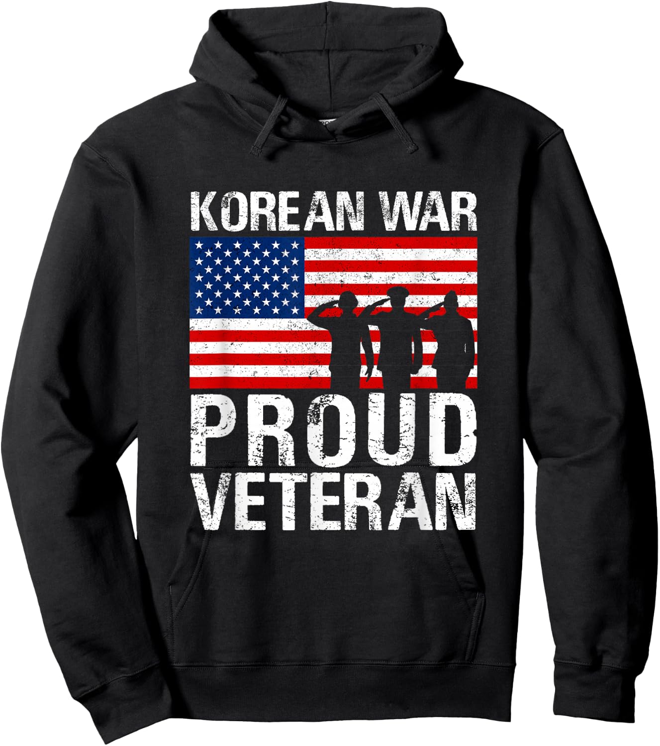 Military Men Women Proud Korean War Veteran Hoodie - Hoodie | Black