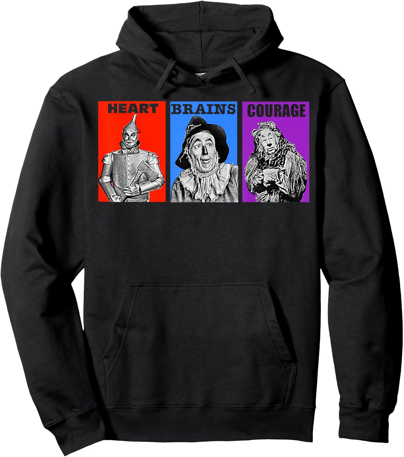 Heart Brains Courage Hoodie - Hoodie | Black
