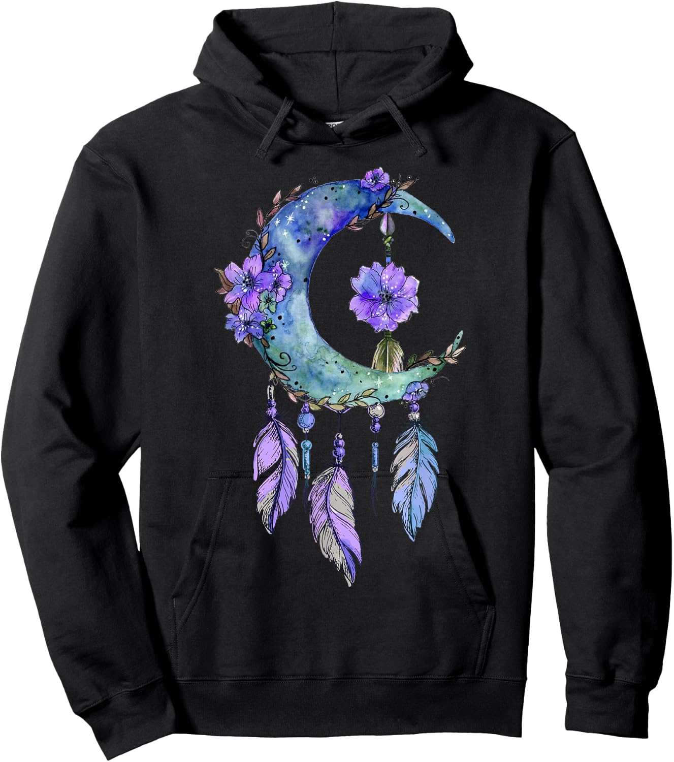 Dream catcher tattoo I Indian feather I dream catcher Hoodie - Hoodie | Black