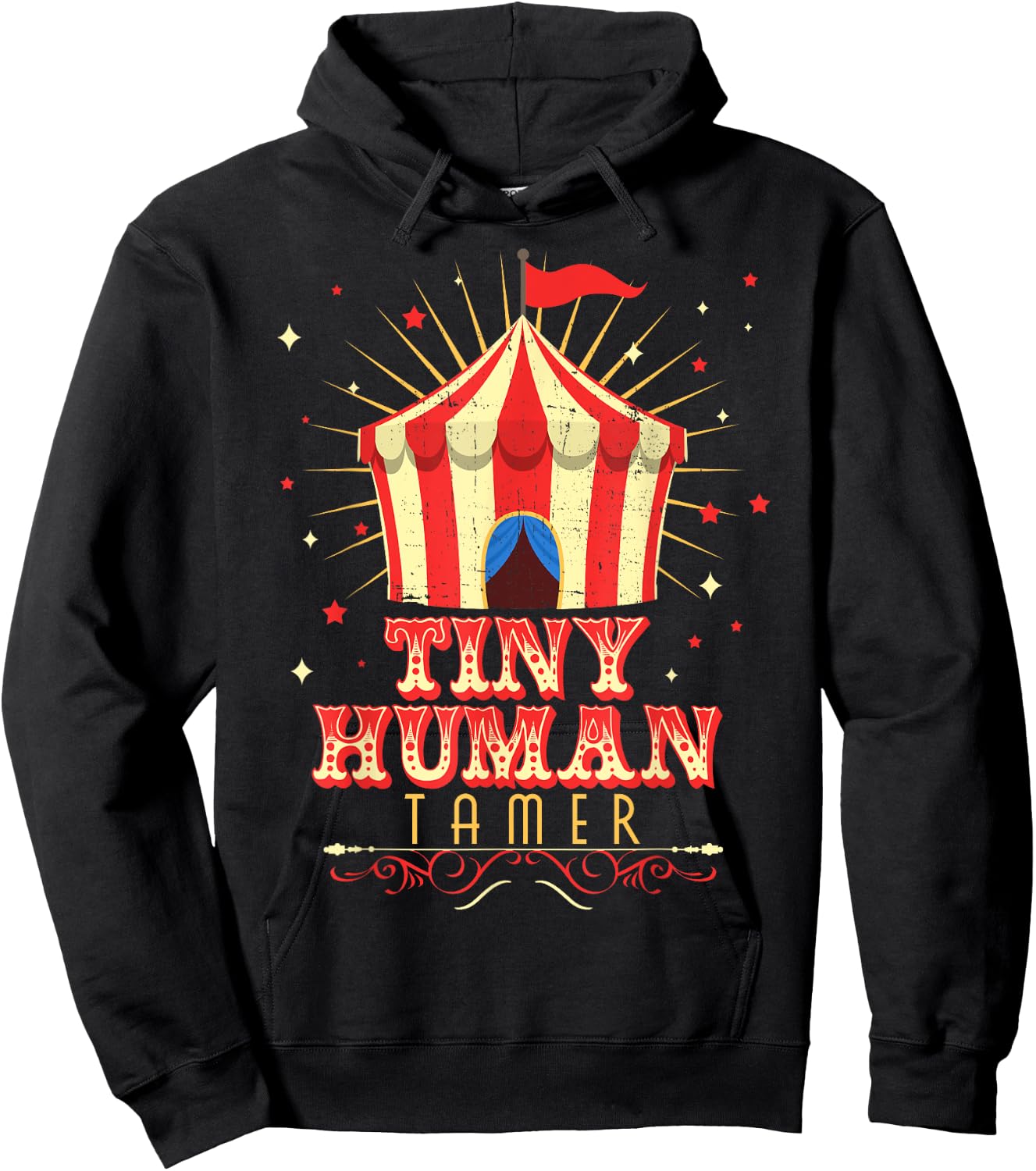 Tiny Human Tamer Carnival Circus Daycare Preschool Teacher Hoodie - Hoodie | Black