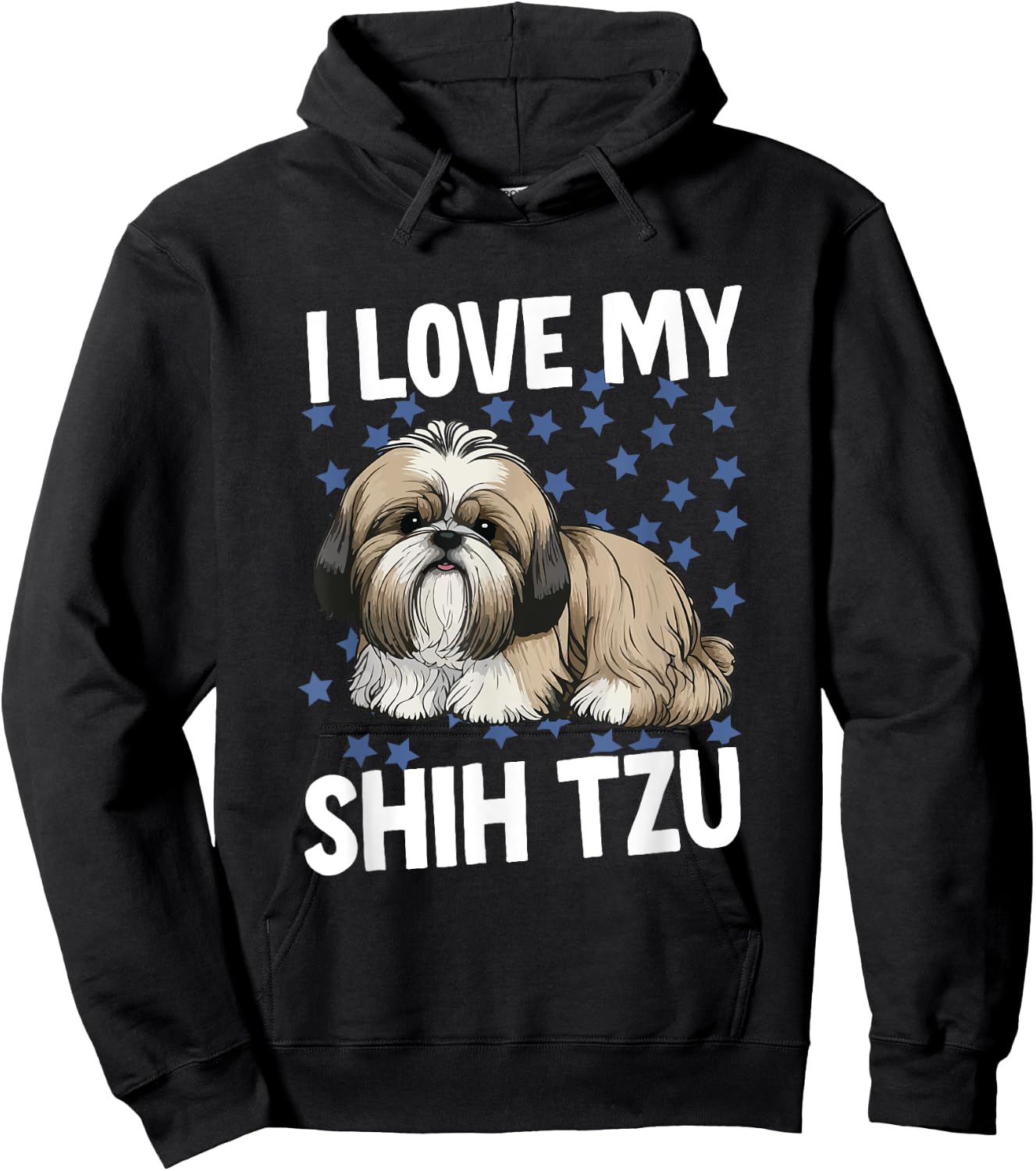 I Love My Shih Tzu Hoodie - Hoodie | Black