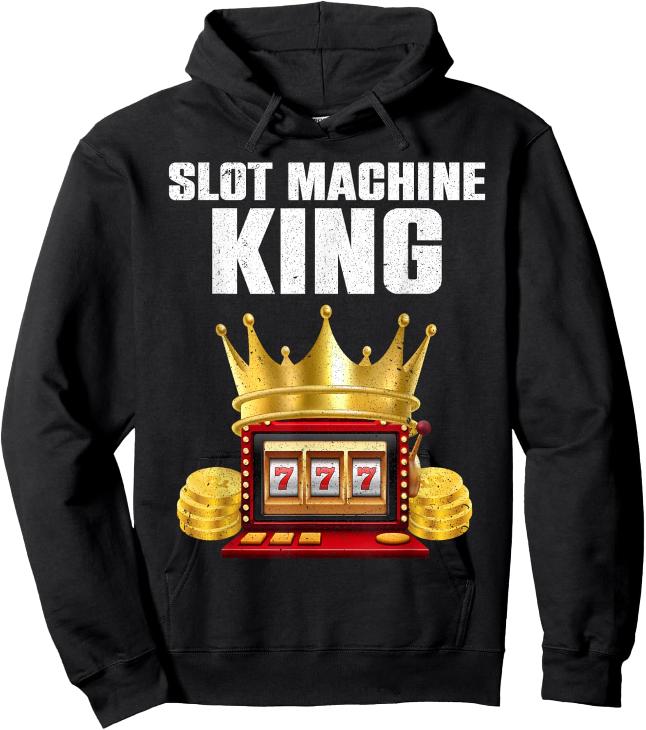 Cool Slot Machine Lovers Design Boys Casino Gambler Hoodie - Hoodie | Black