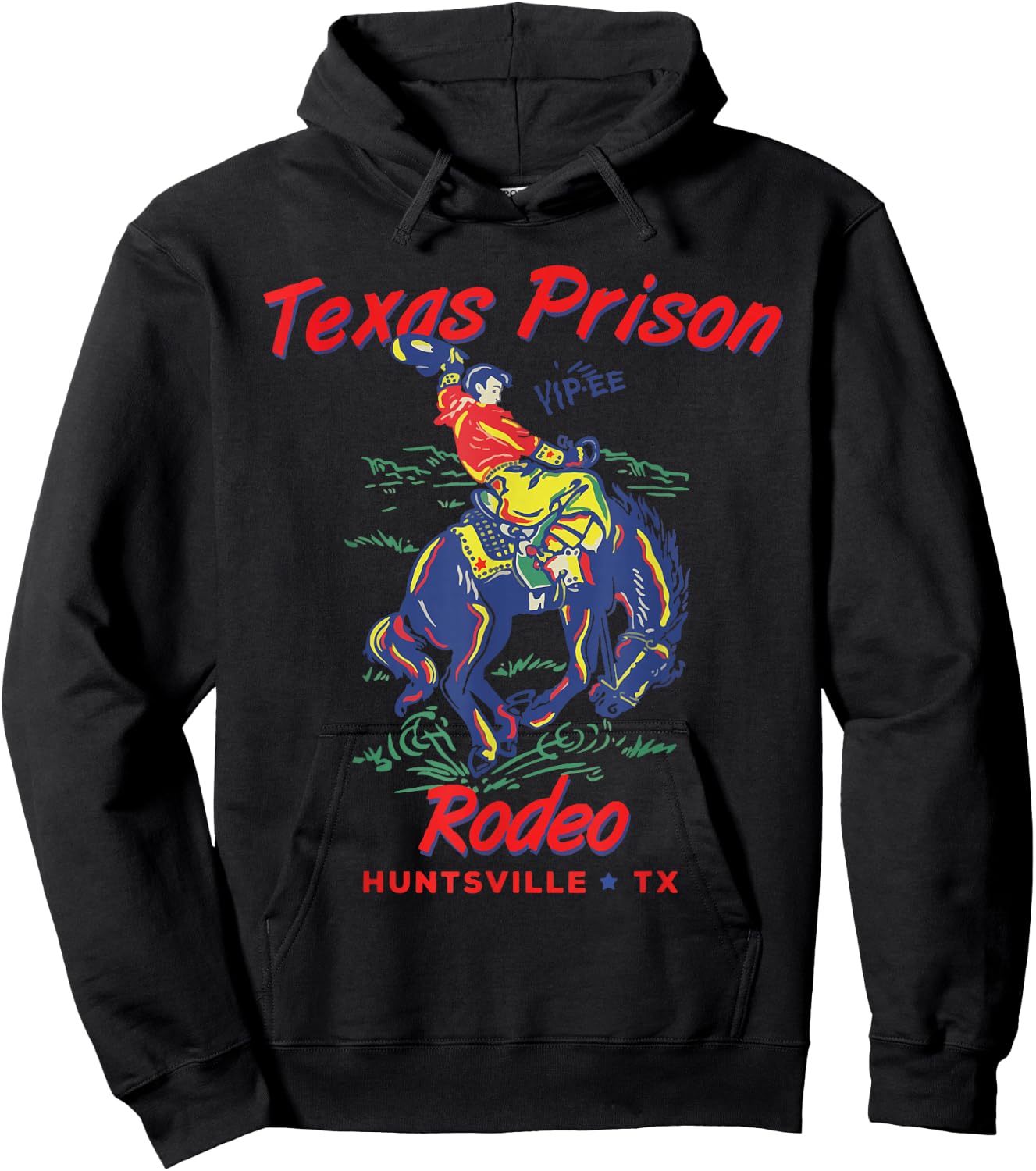 Texas Prison Rodeo Shirt, Western Cowboy Hoodie - Hoodie | Black