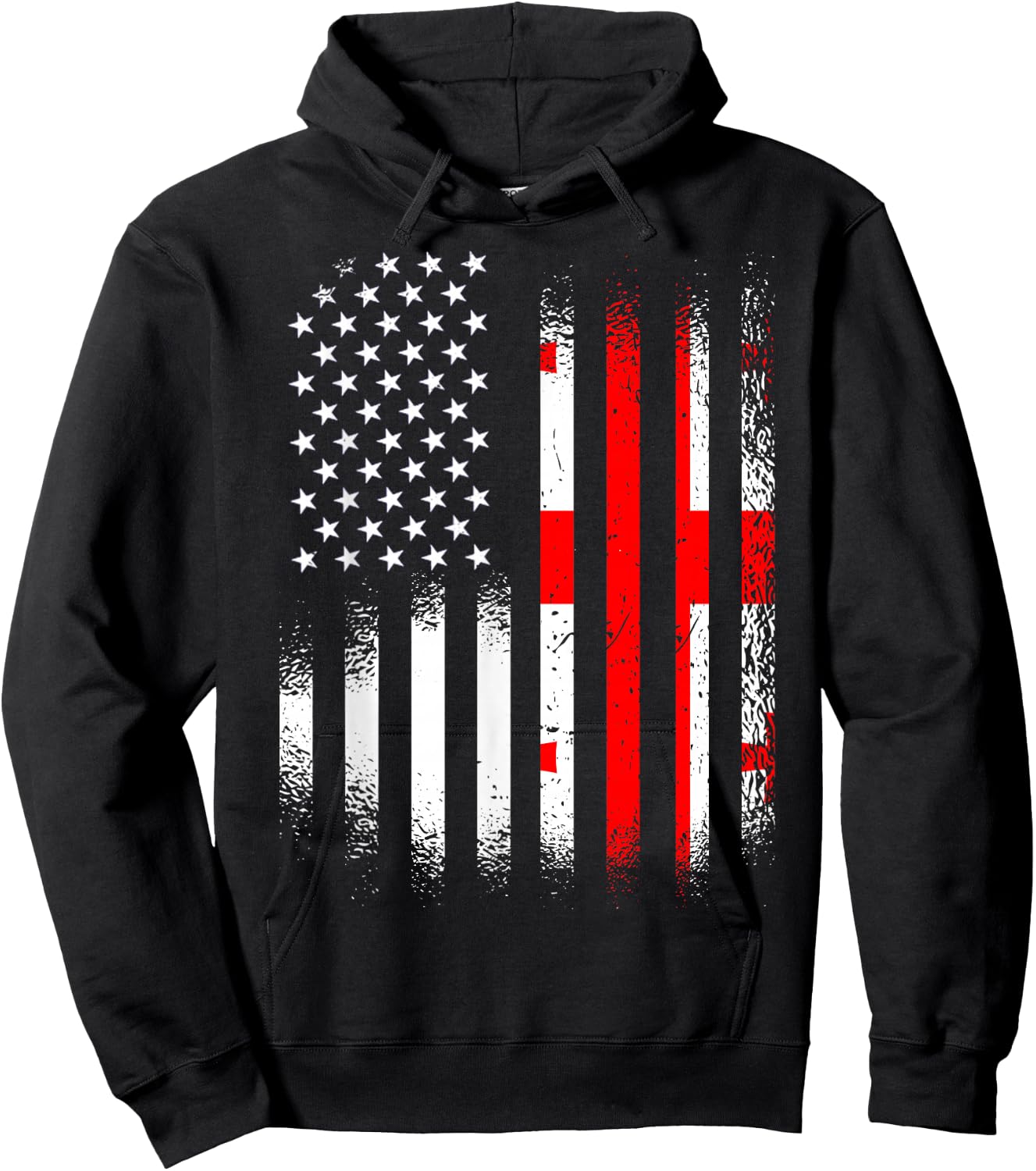 Georgian American Heritage Month Georgia Patriot Grown Hoodie - Hoodie | Black