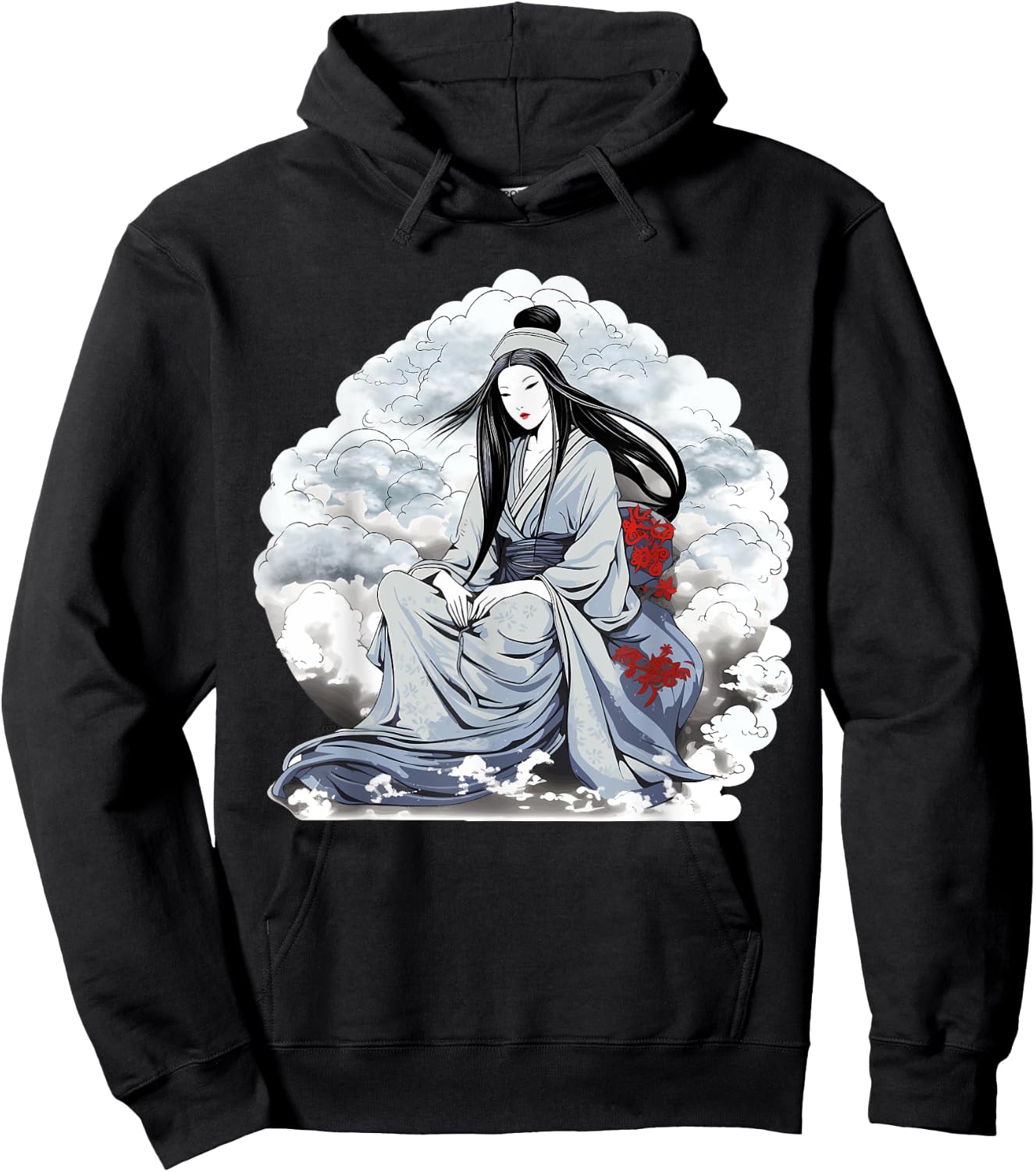 Yokai Yuki Onna Hoodie - Hoodie | Black