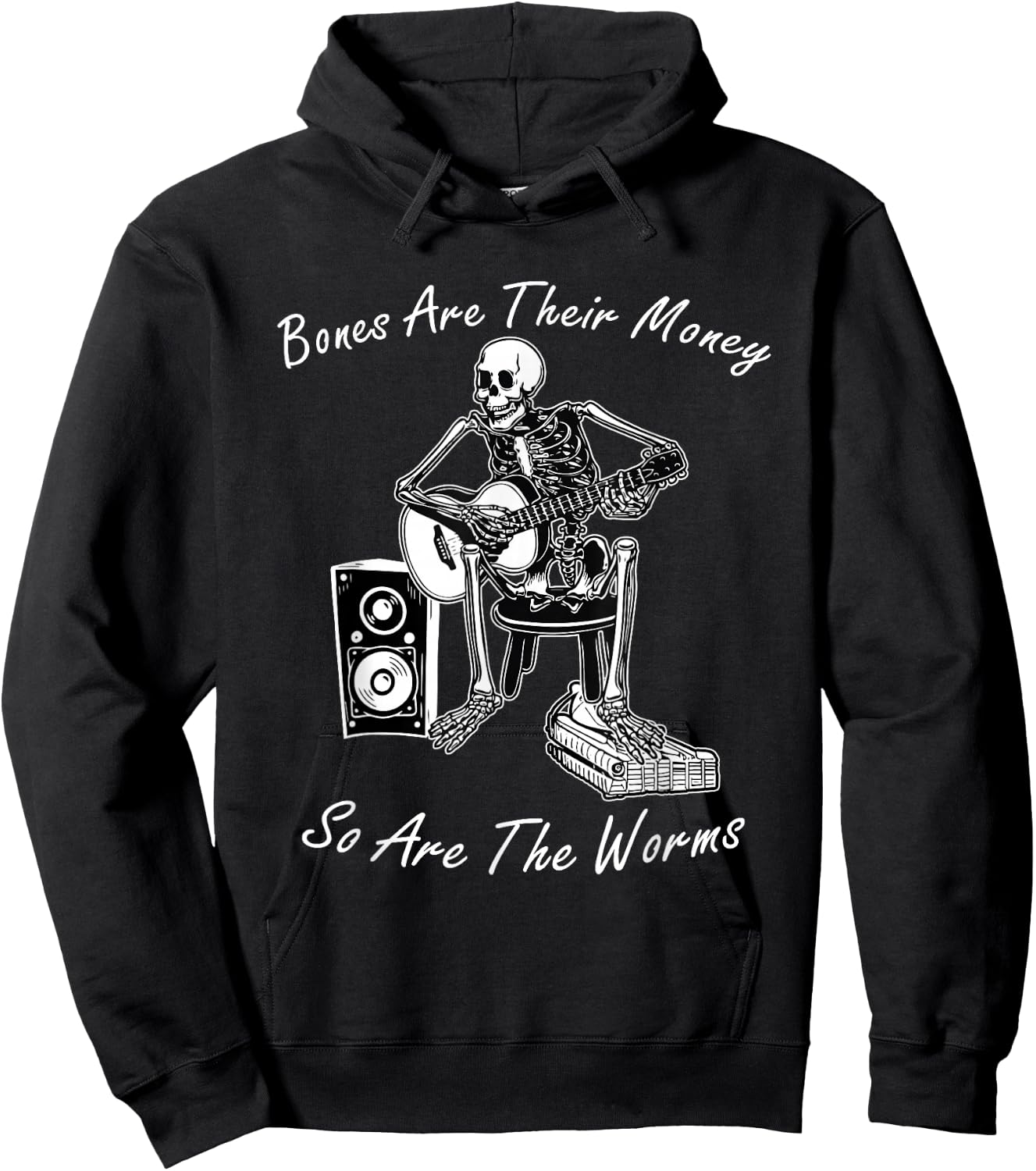 Their Bones are Their Money I Think You Should Leave Funny Hoodie - Hoodie | Black