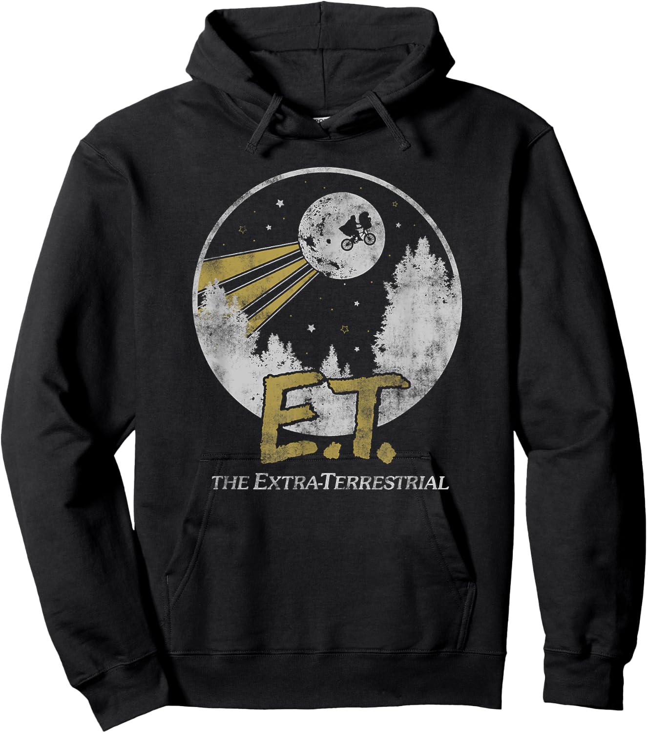 E.T. The Extra-Terrestrial Moon Poster Hoodie - Hoodie | Black