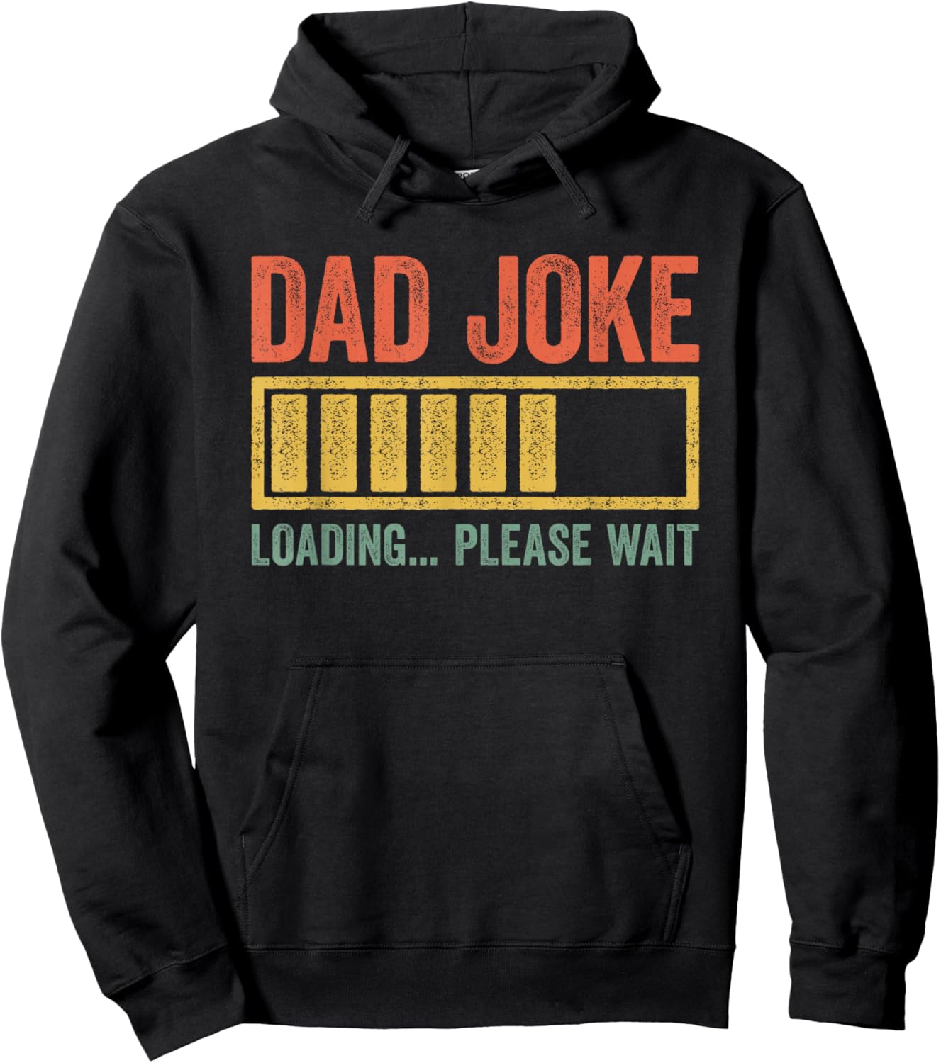 Dad Joke Loading Please Wait Shirt Funny Men Fathers Day Hoodie - Hoodie | Black