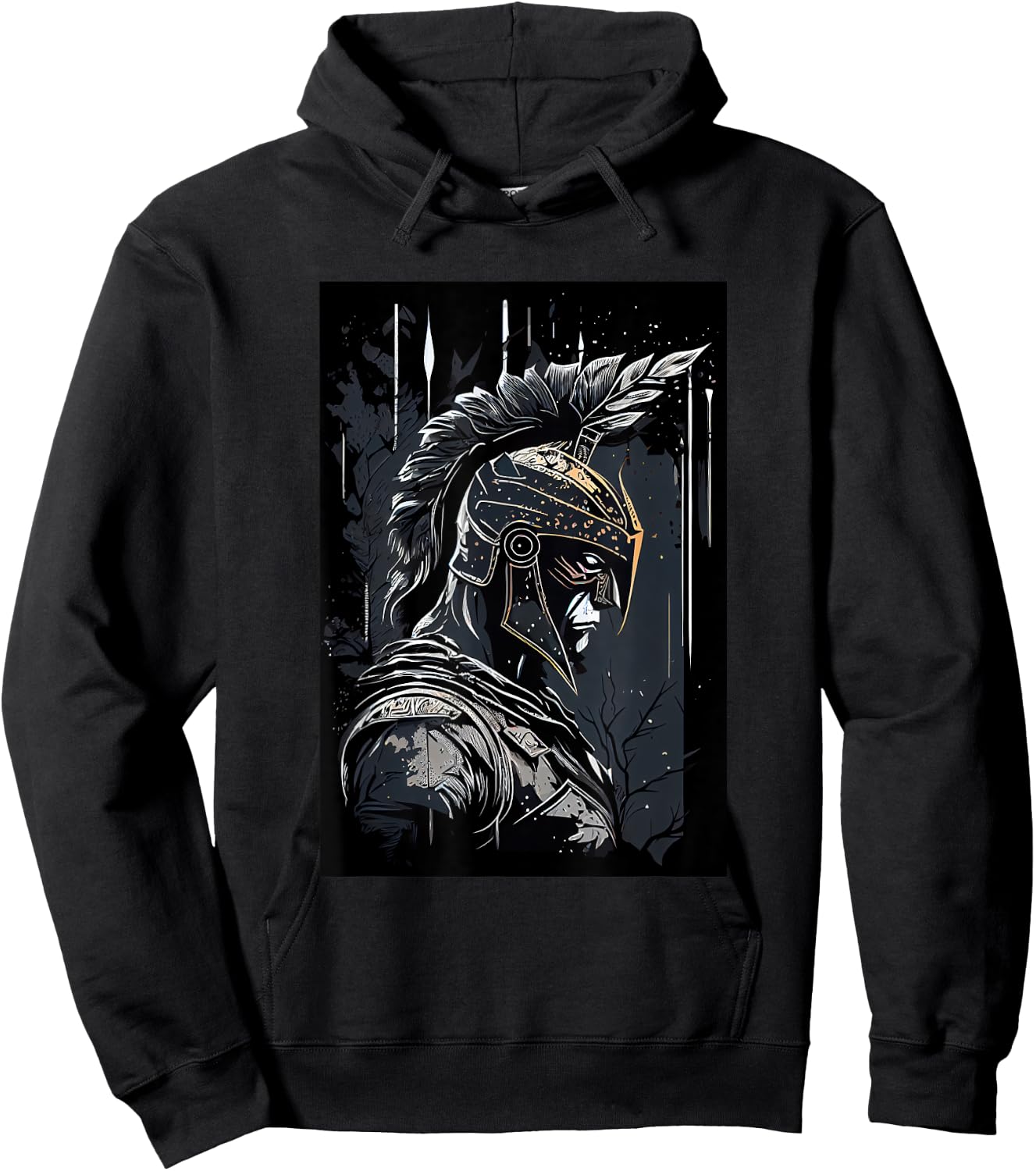 Epic Motivational Spartan Warrior Trojan Warrior Gladiator Hoodie - Hoodie | Black
