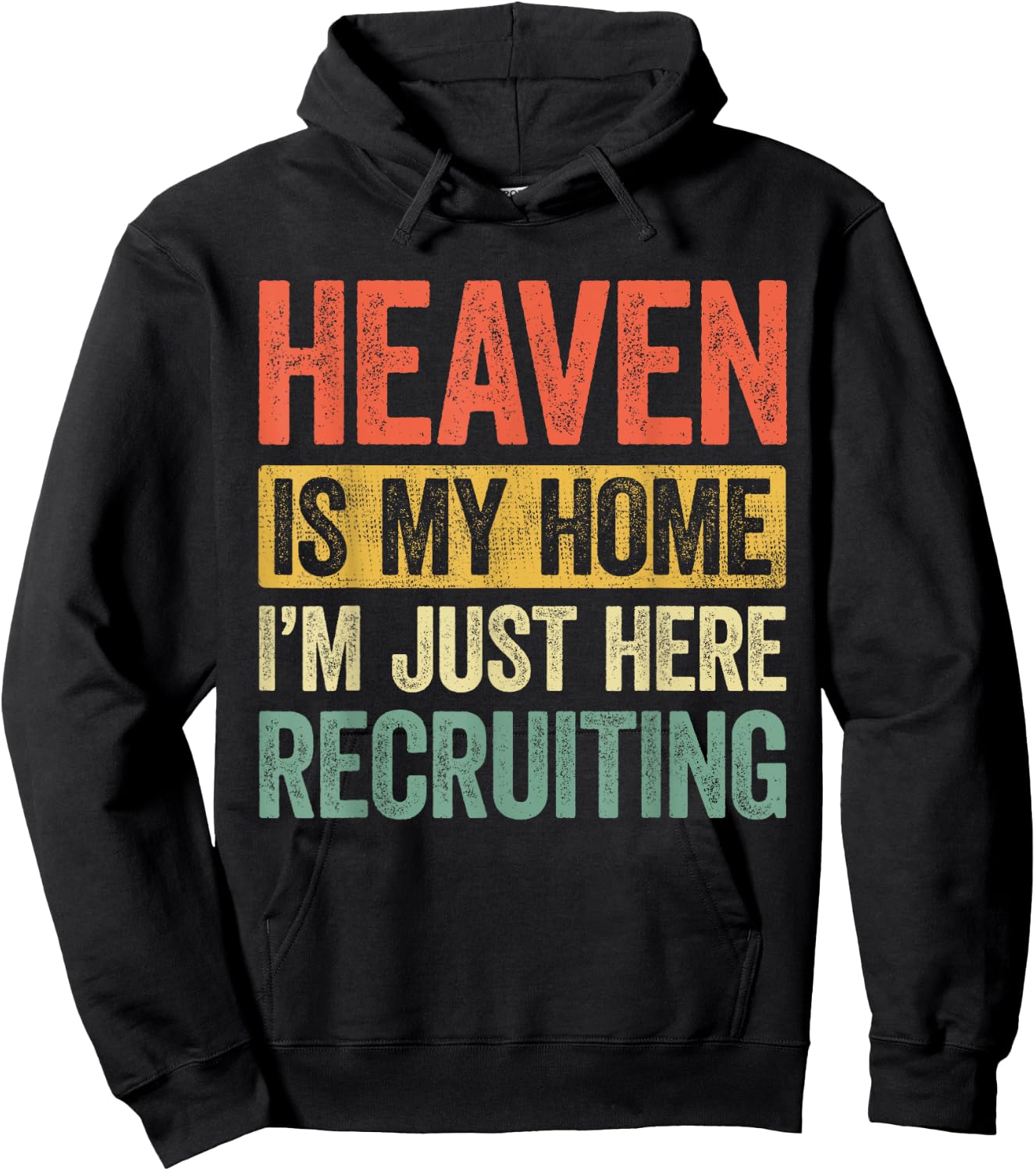 Heaven Is My Home Christian Religious Jesus Hoodie - Hoodie | Black