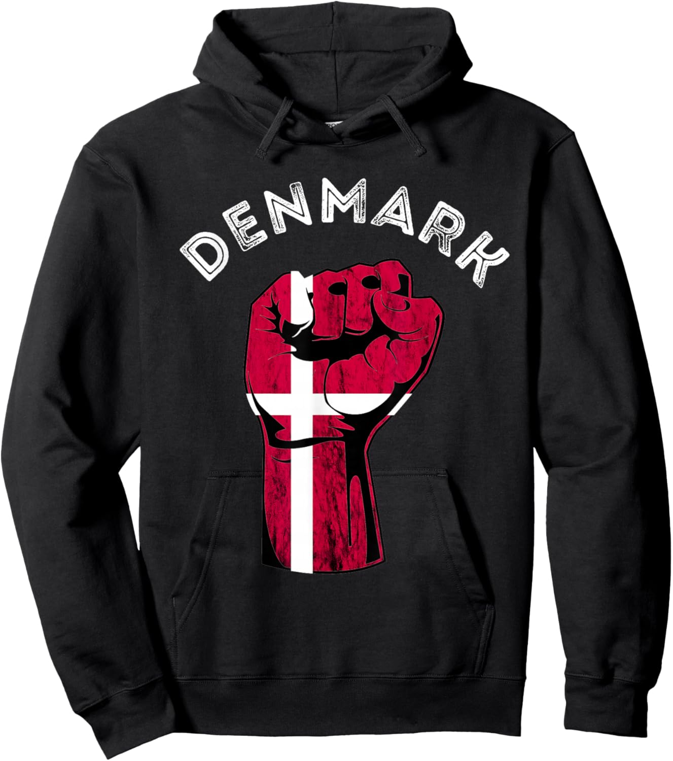 Denmark Handfist Power Denmark Flag Dansk Danish Roots Hoodie - Hoodie | Black