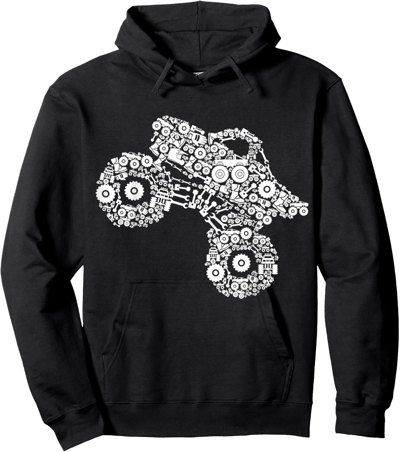 Monster Truck Boys Girls Kids Hoodie - Hoodie | Black