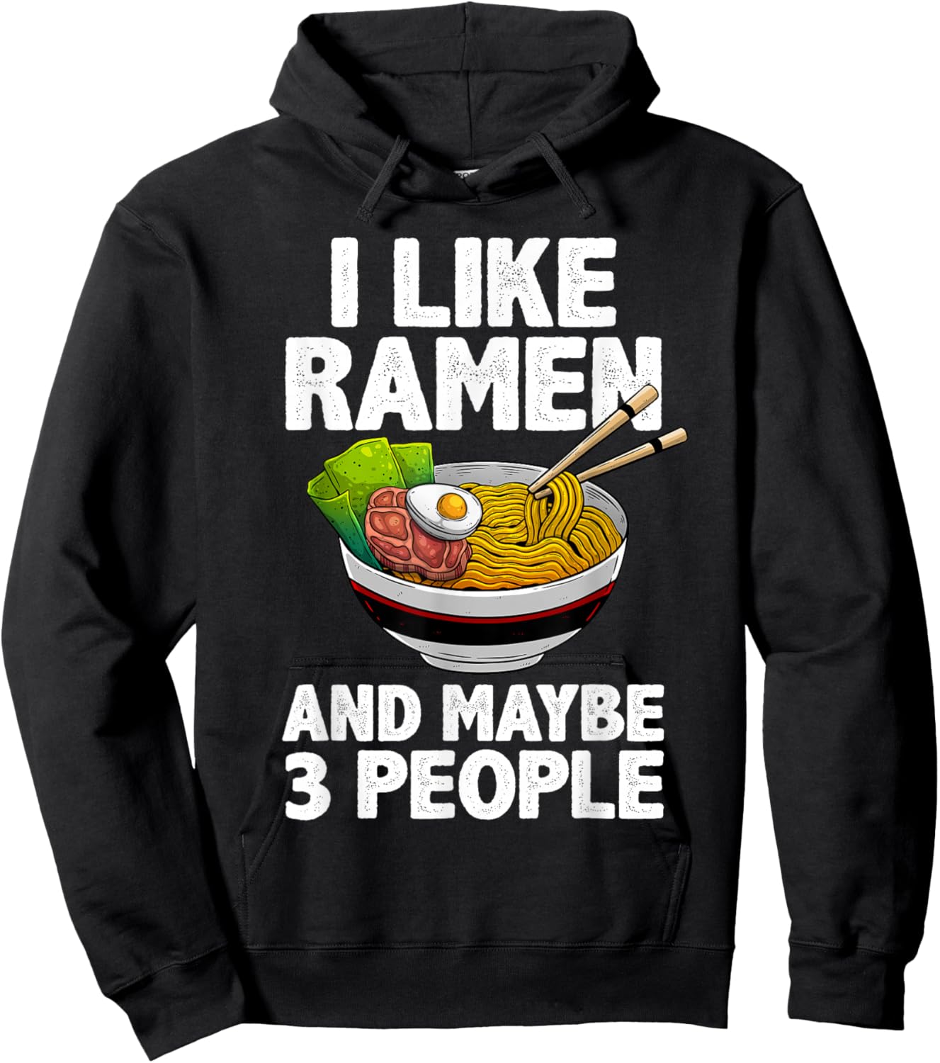 Cool Ramen Women Anime Ramen Noodle Soup Cup Noodles Hoodie - Hoodie | Black