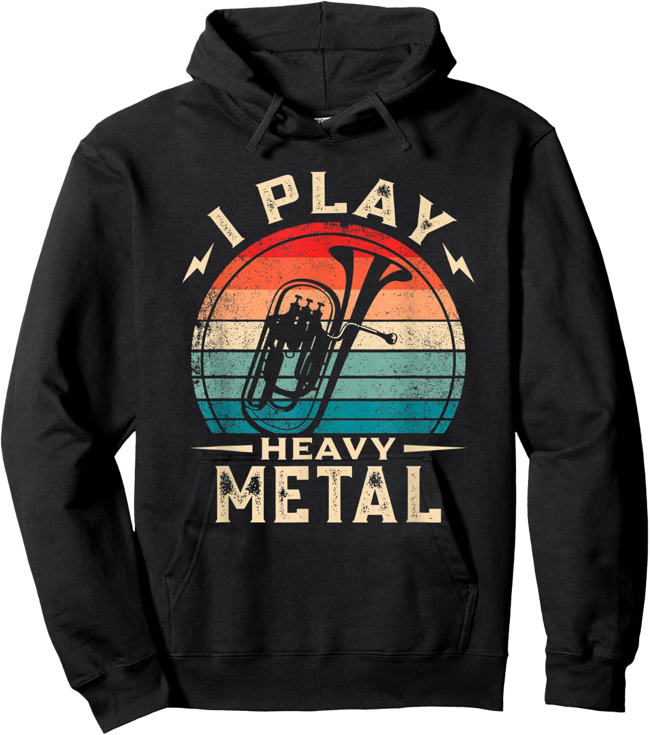 I Play Heavy Metal Funny Euphonium Hoodie - Hoodie | Black