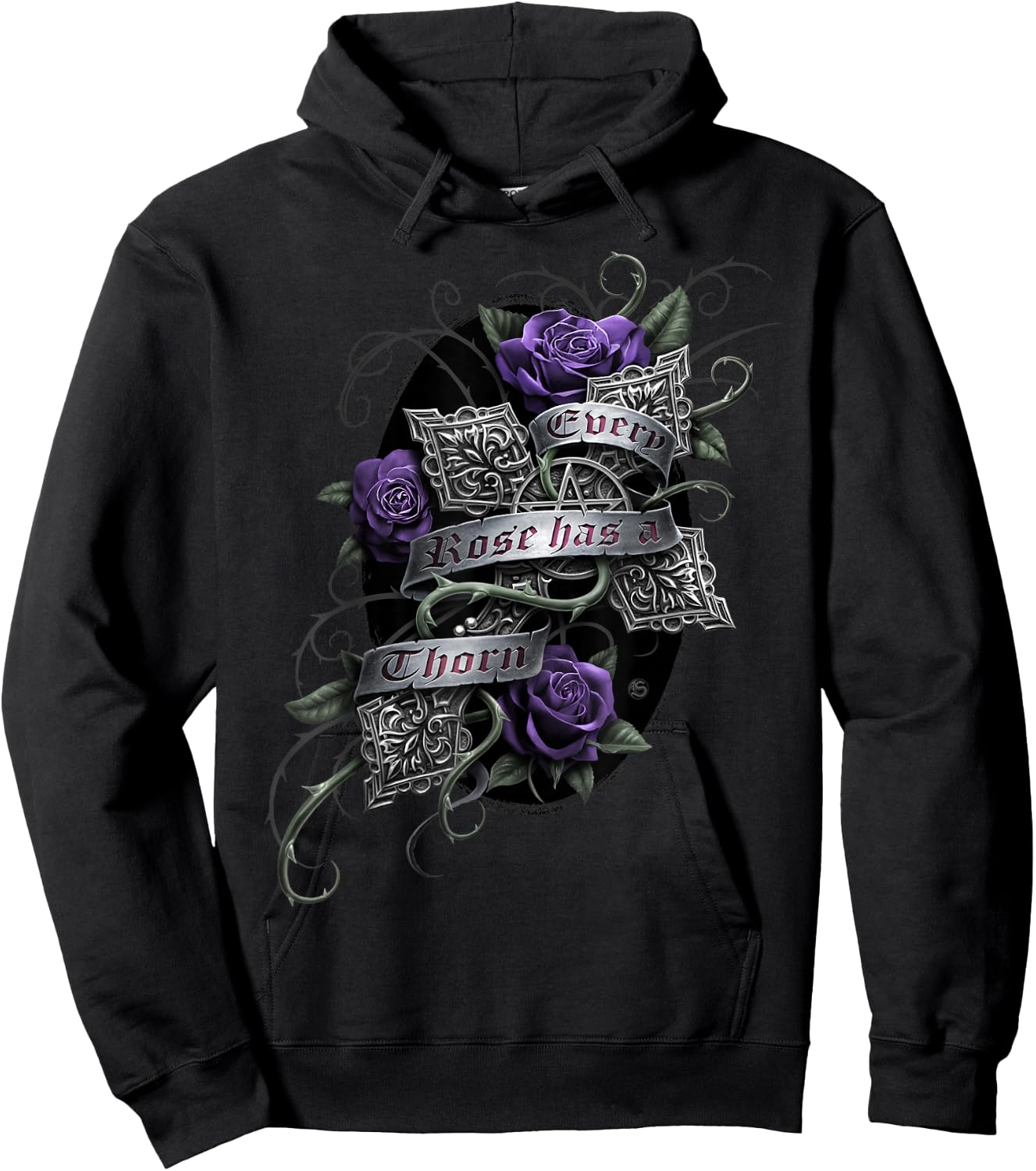 Spiral Original - Every Rose - Gothic Roses Hoodie - Hoodie | Black
