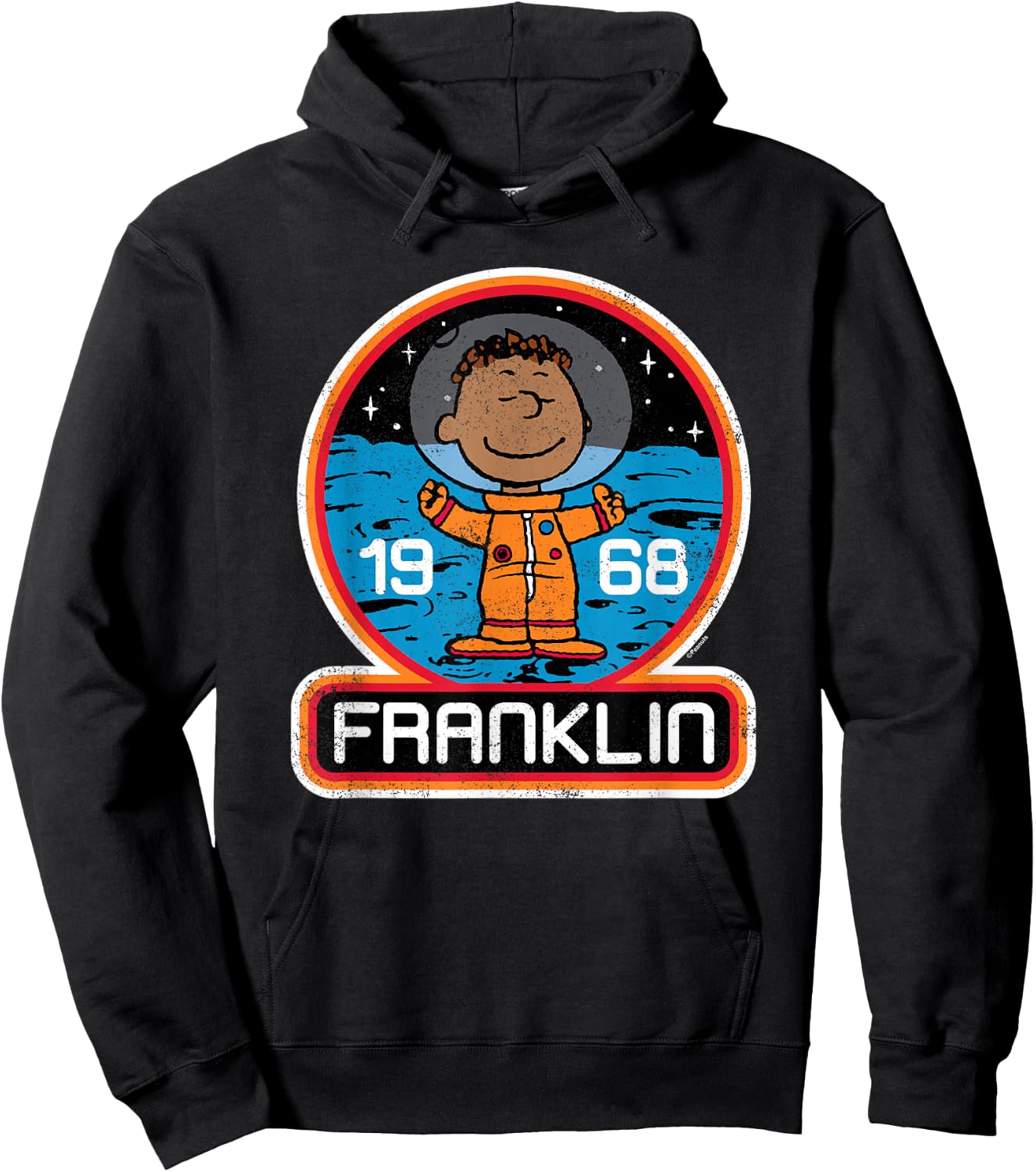 Peanuts - Franklin Armstrong Astronaut Space Badge 1968 Hoodie - Hoodie | Black