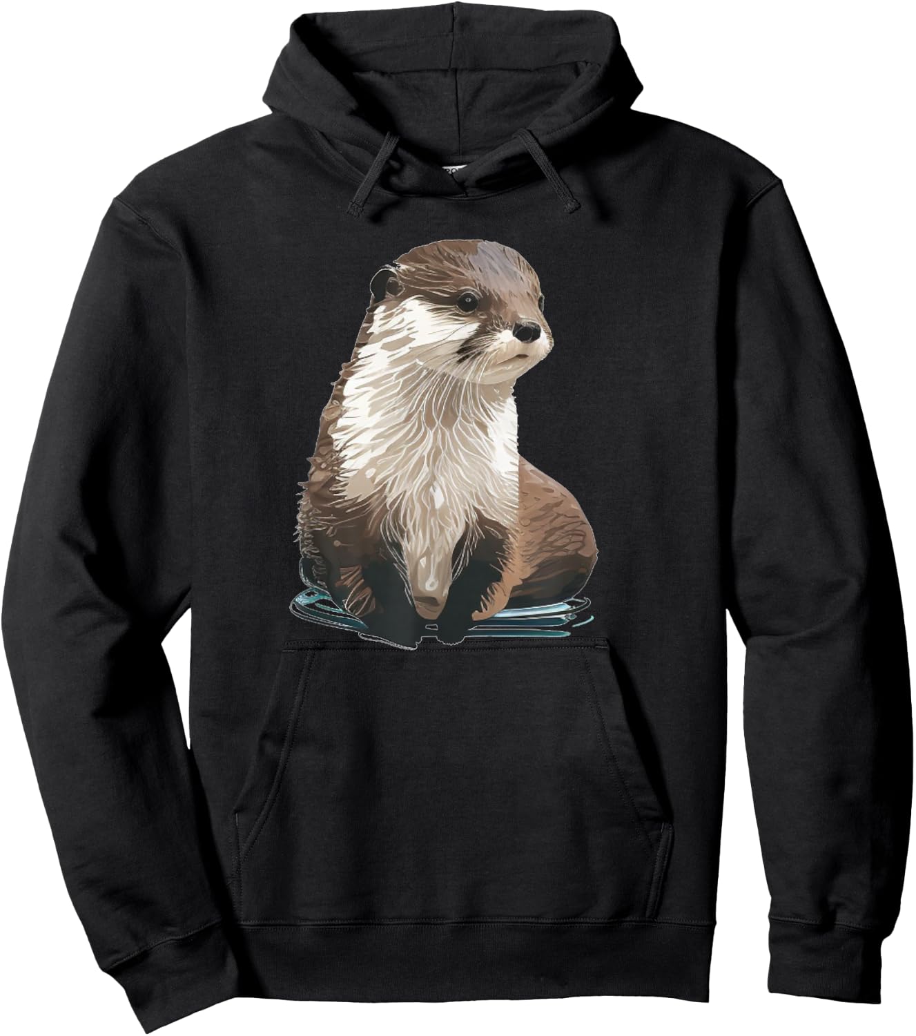 Cute Otter Face for Sea Otter Lovers Hoodie - Hoodie | Black