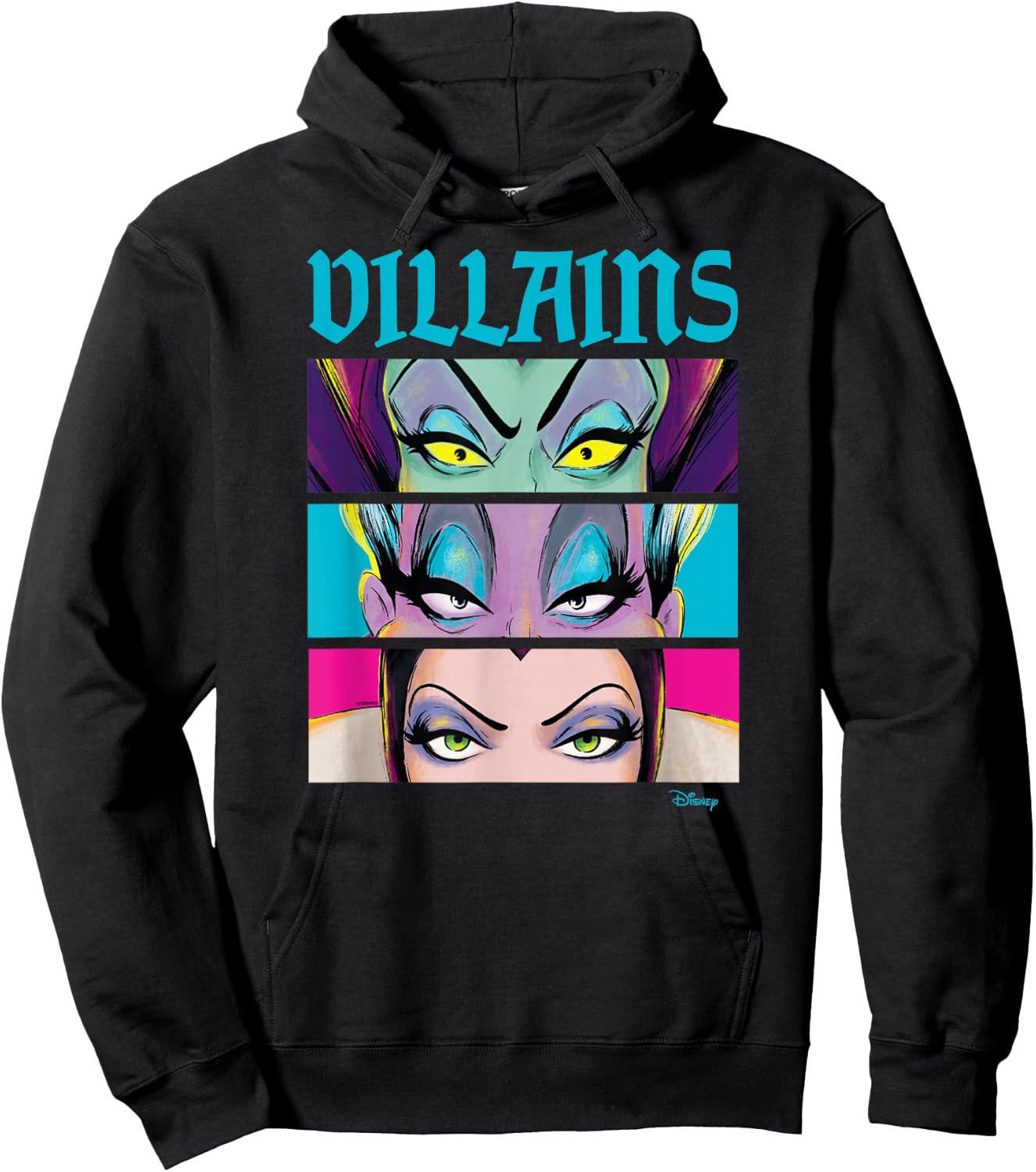 Disney Villain - Villains Stacked Hoodie - Hoodie | Black