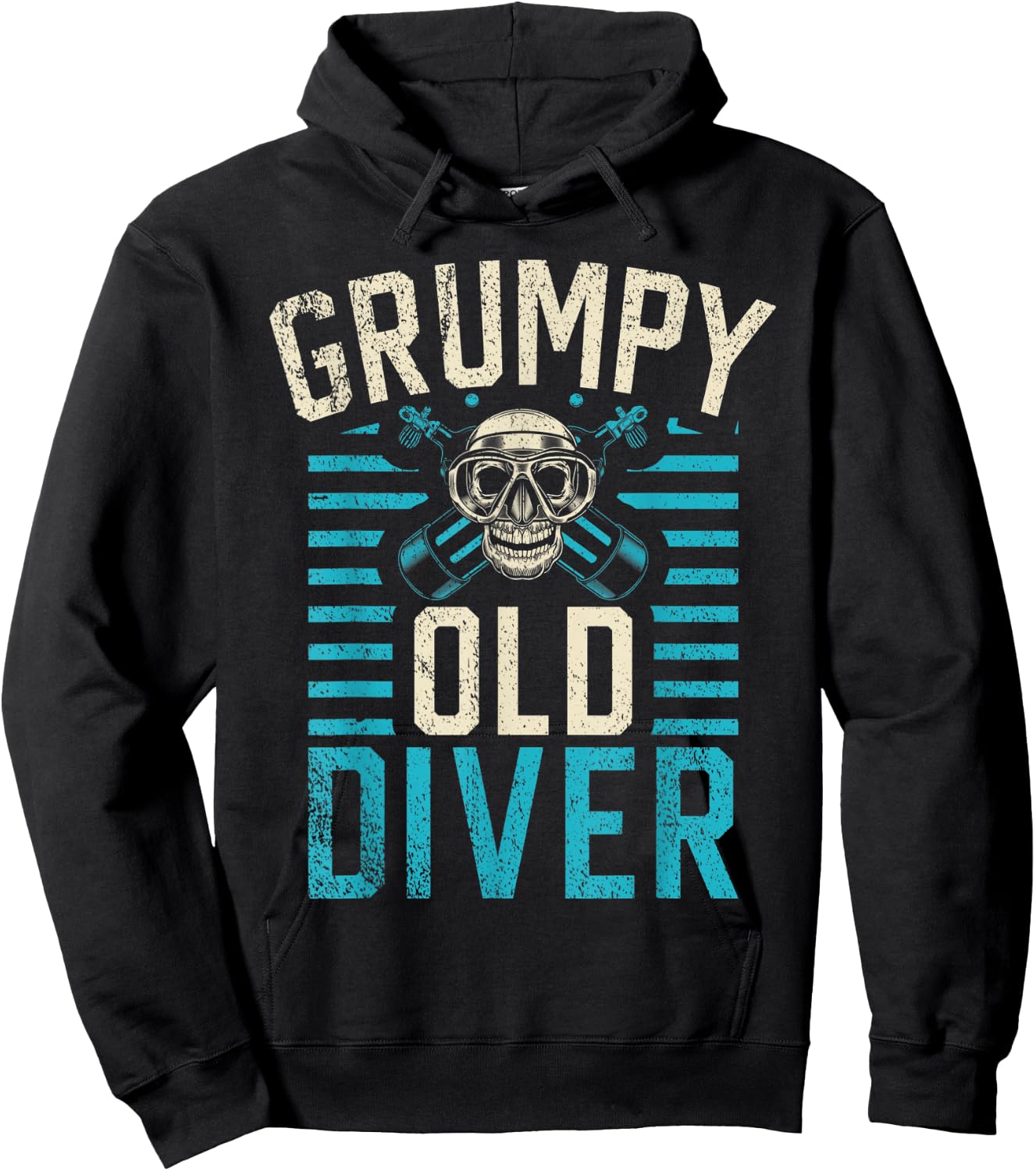 Diving Grumpy Old Diver Hoodie - Hoodie | Black