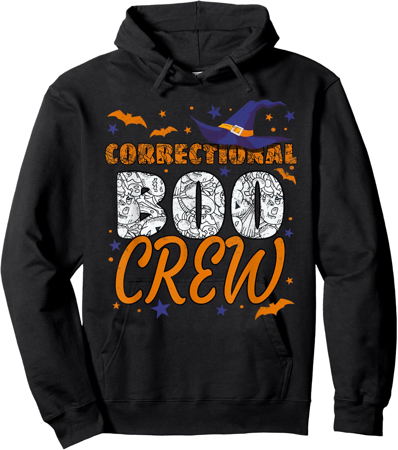 Correctional Boo Crew Halloween Nurse Matching Hoodie - Hoodie | Black