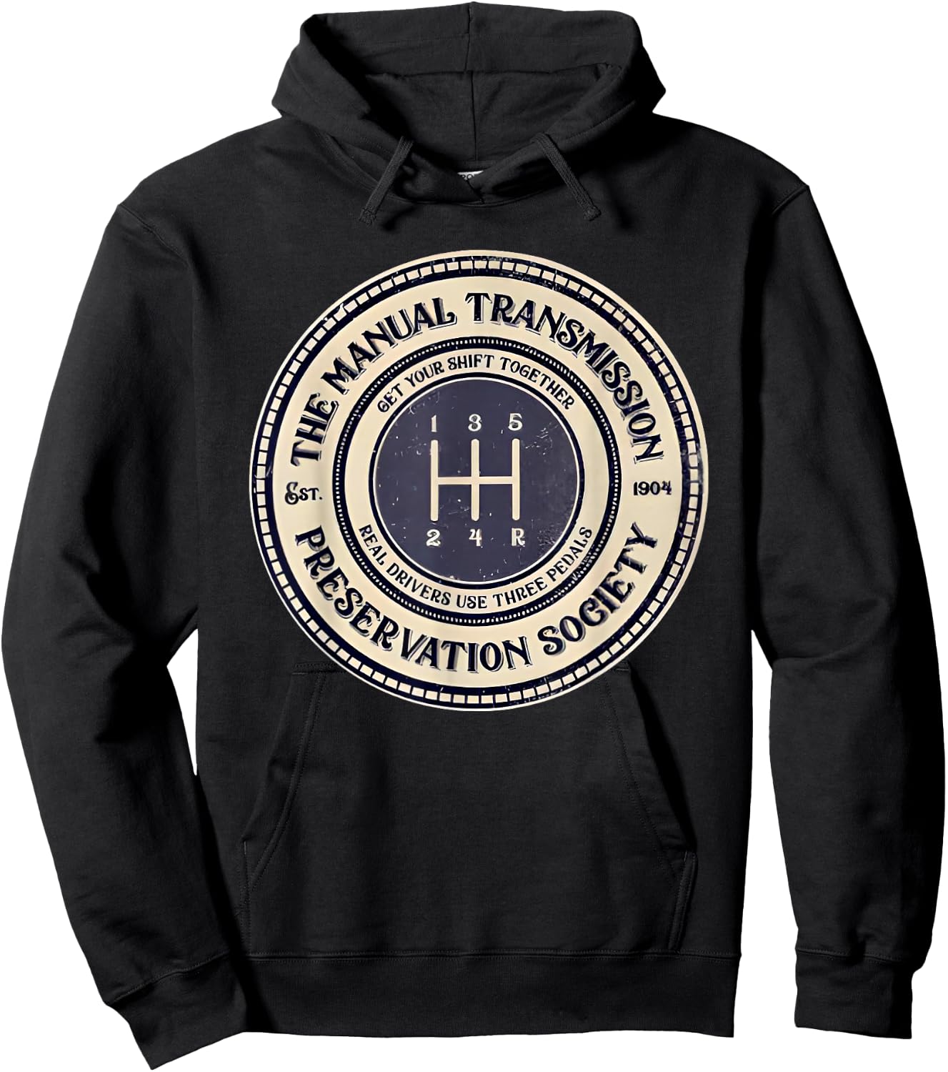 5 Speed the Manual Transmission Preservation Society Hoodie - Hoodie | Black