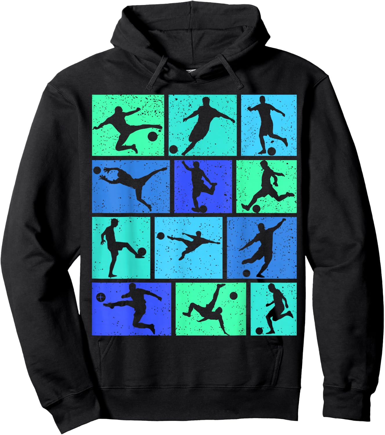 Soccer Boys Kids Men Hoodie - Hoodie | Black
