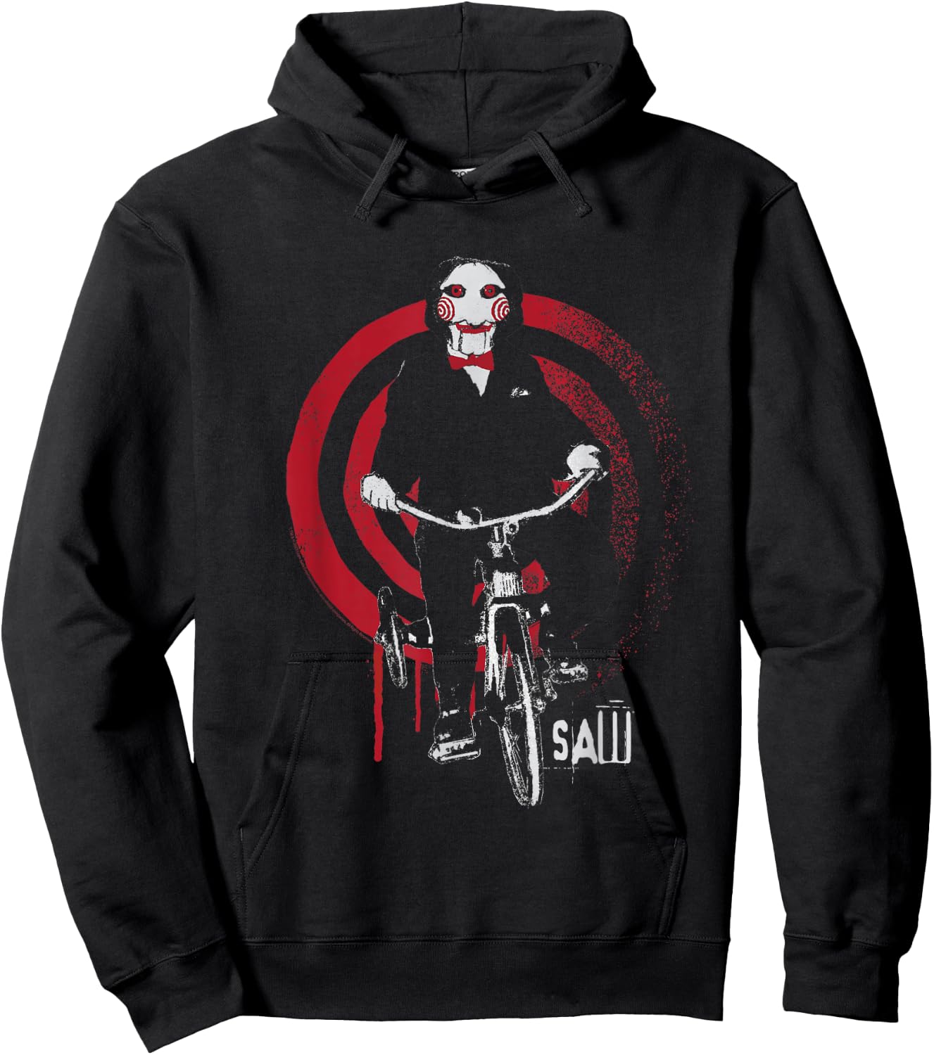 Saw Jigsaw on Bike Hoodie - Hoodie | Black