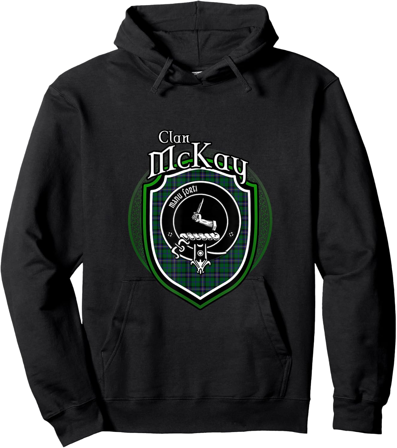 McKay Clan Crest | Scottish Clan McKay Family Crest Badge Hoodie - Hoodie | Black