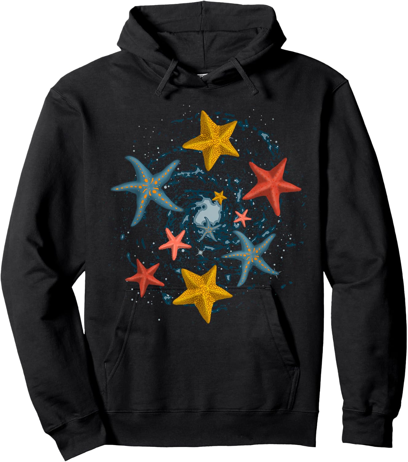Sea Animal Lover Aquarium Ocean Starfish Hoodie - Hoodie | Black