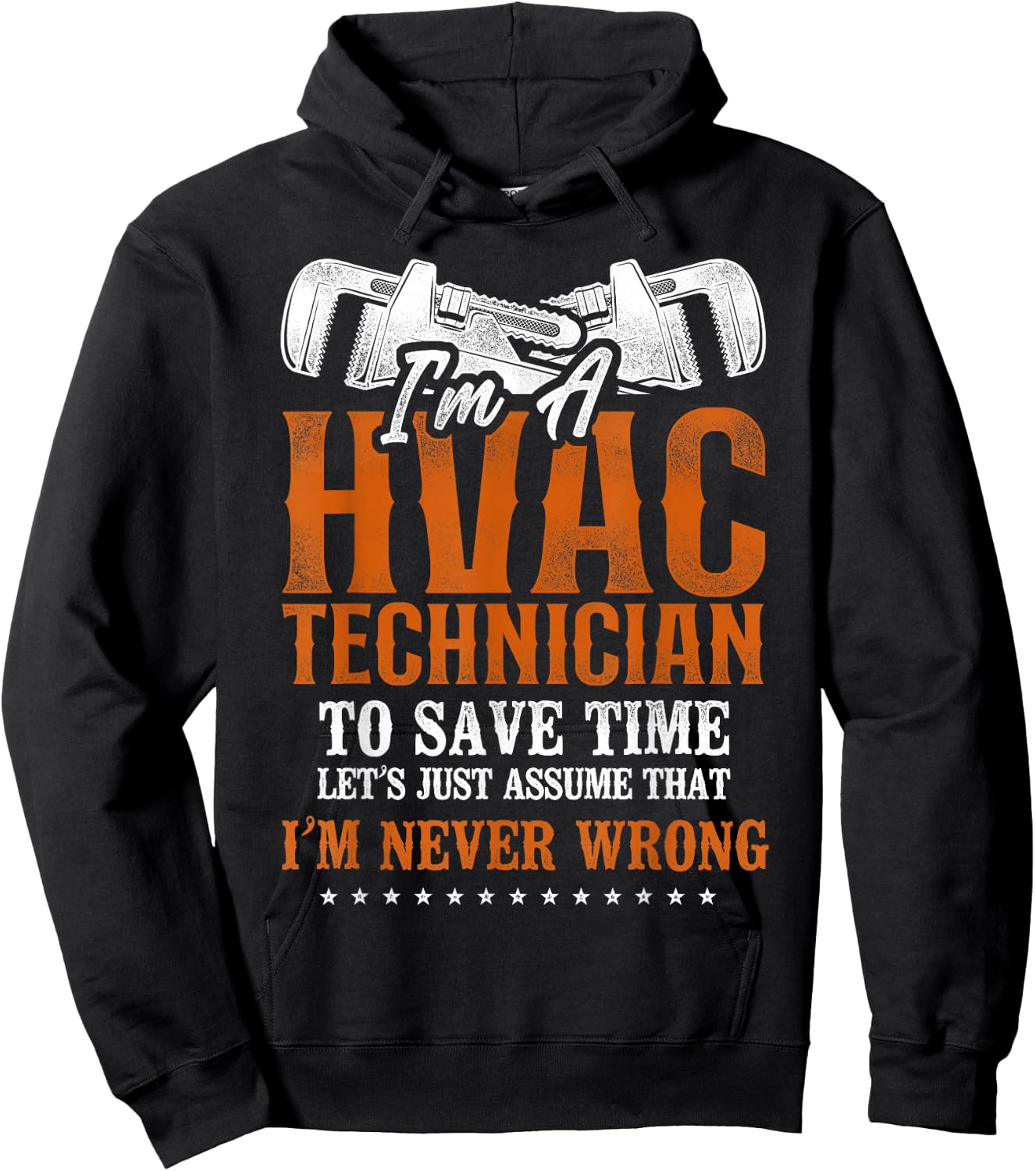HVAC Technician Tech Vintage I'm A Hvac Technician To Save Hoodie - Hoodie | Black