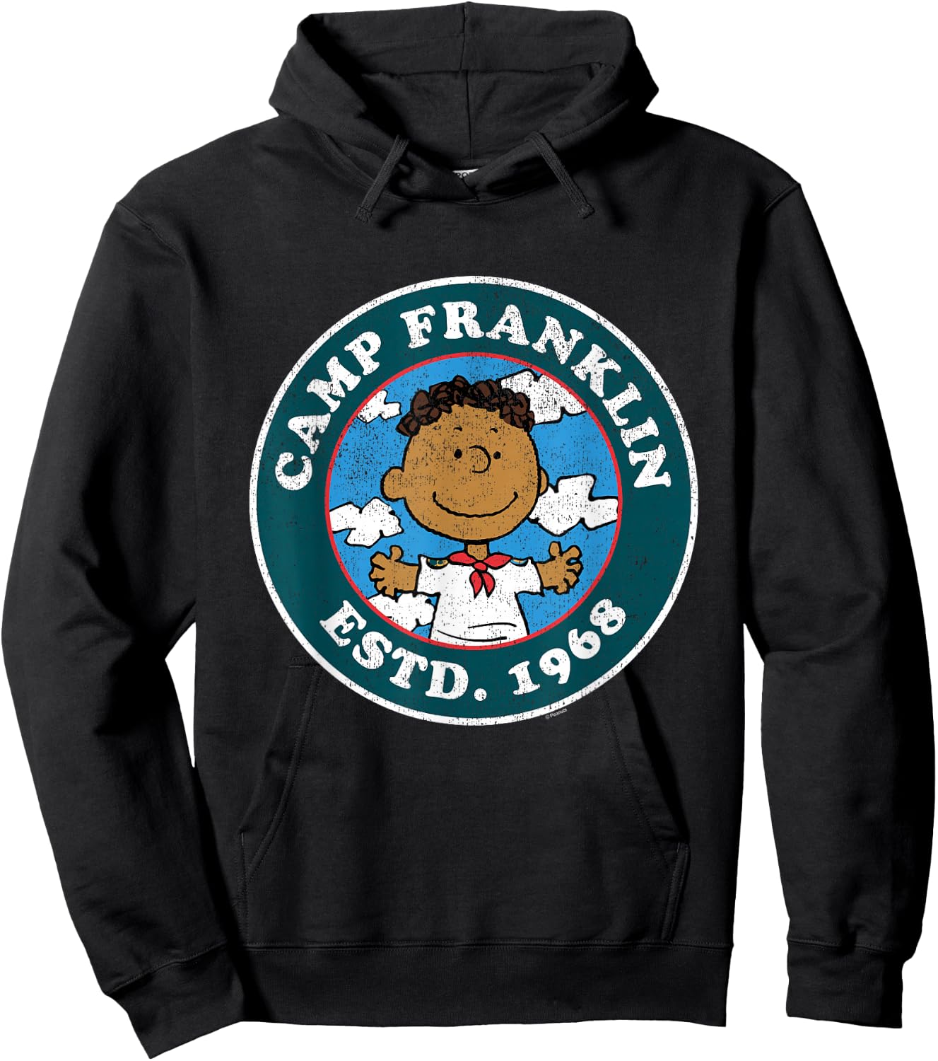 Peanuts - Camp Franklin Armstrong ESTD 1968 Hoodie - Hoodie | Black