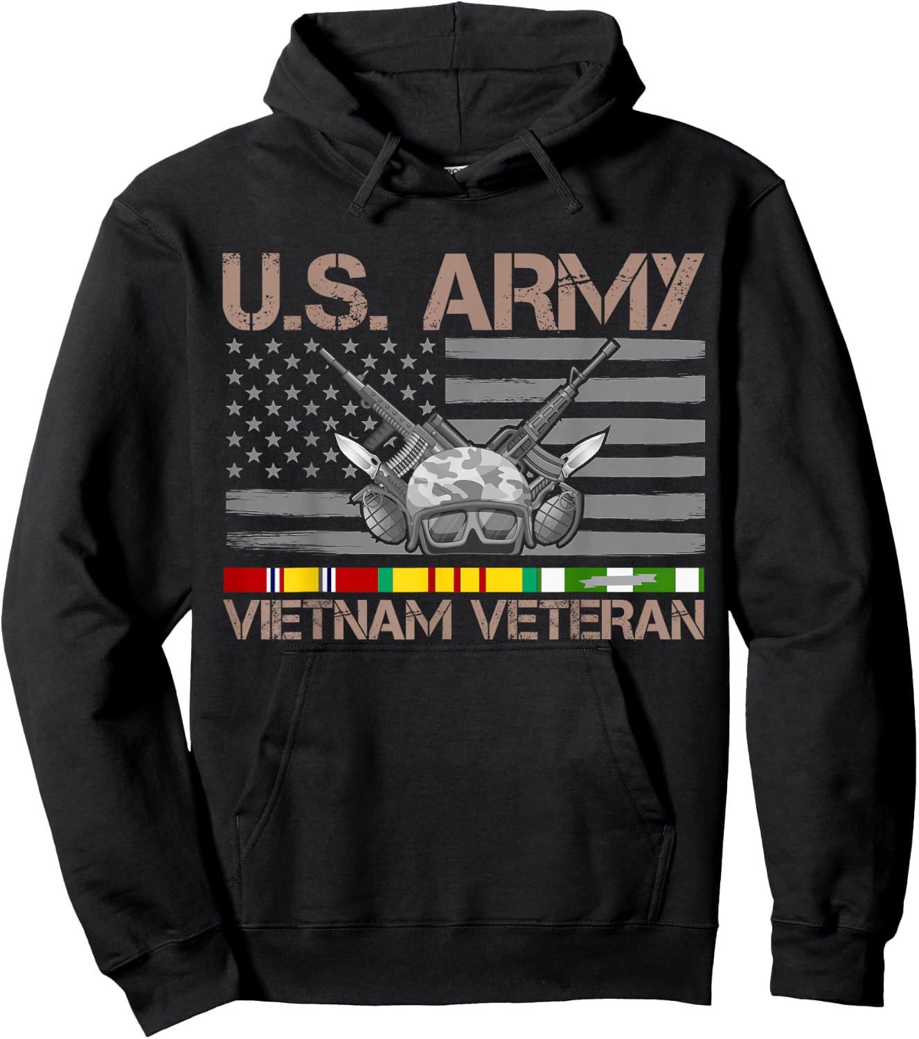 US Army Vietnam Veteran Hoodie - Hoodie | Black