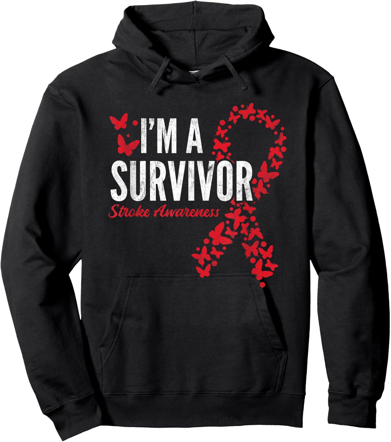 Survivor Stroke Awareness Stroke Survivor Hoodie - Hoodie | Black