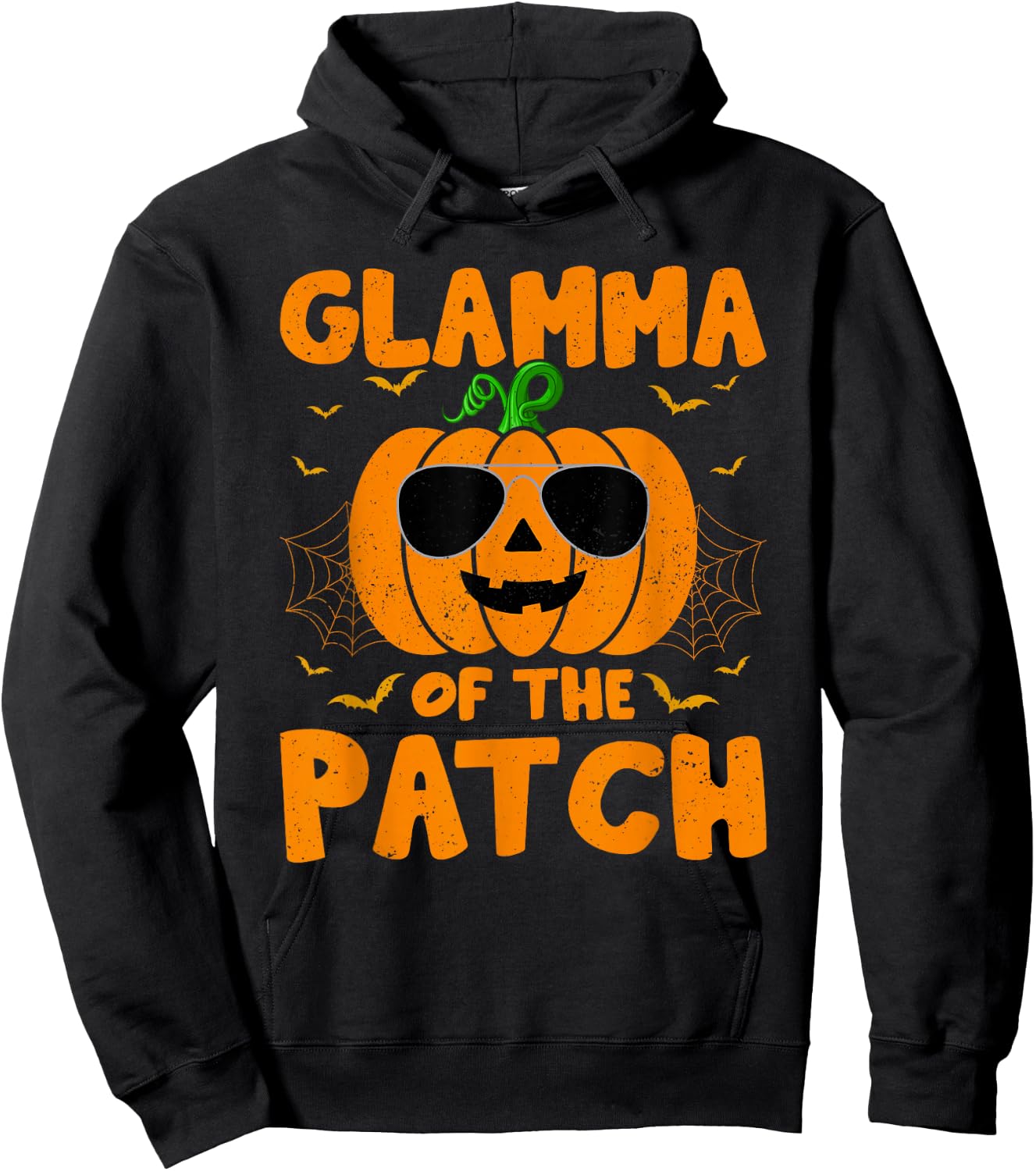 Pumpkin Glamma Of The Patch Family Group Costume Halloween Hoodie - Hoodie | Black