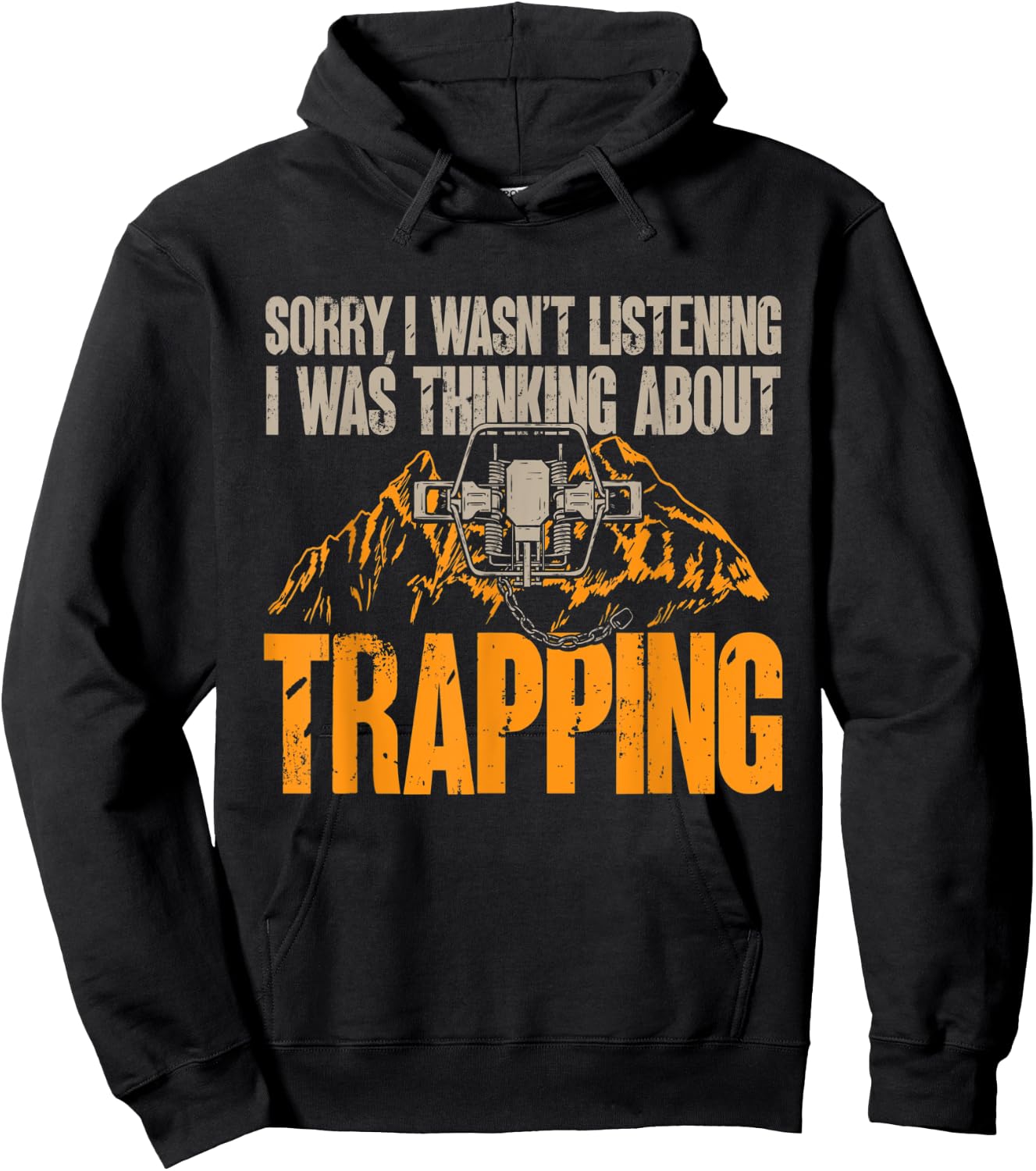 Trapping Trap Hunting Trapper Hoodie - Hoodie | Black