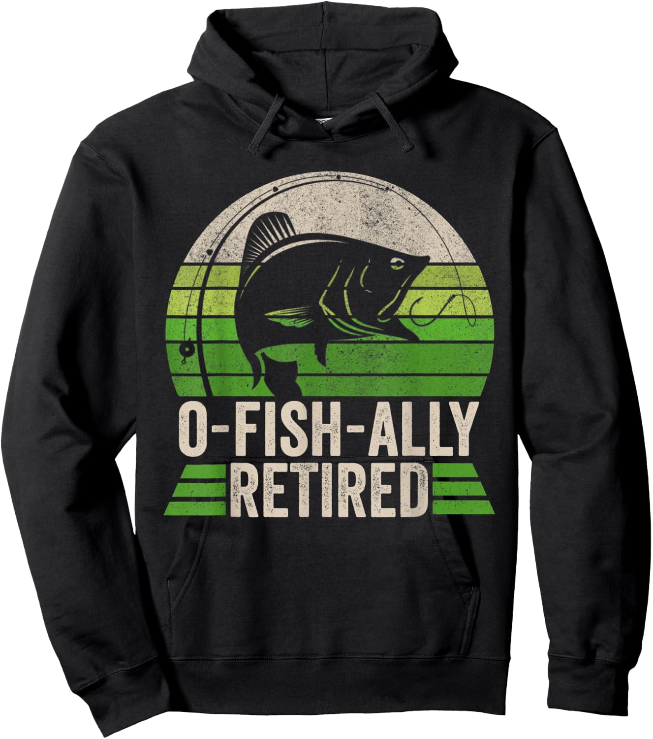Retirement Fishing , Retired 2022 Fishing Hoodie - Hoodie | Black