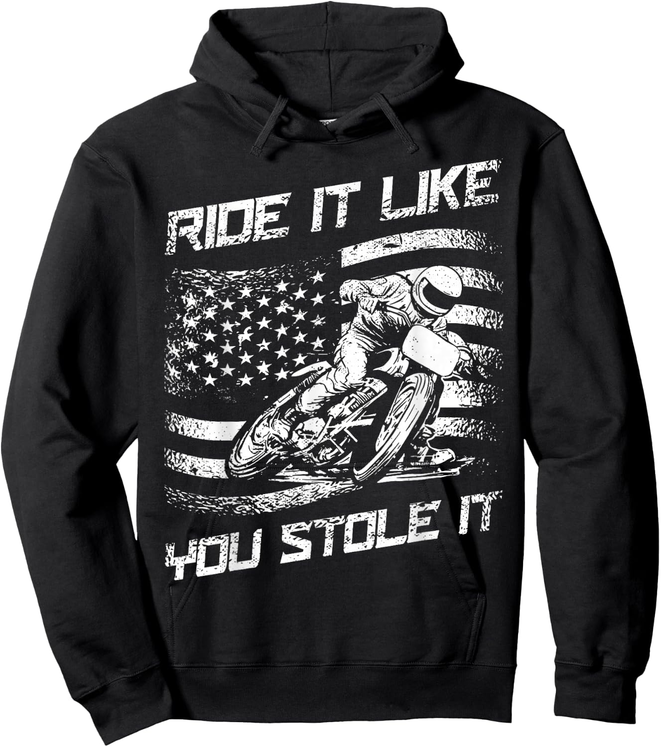 Flat Track Racing Hoodie - Hoodie | Black