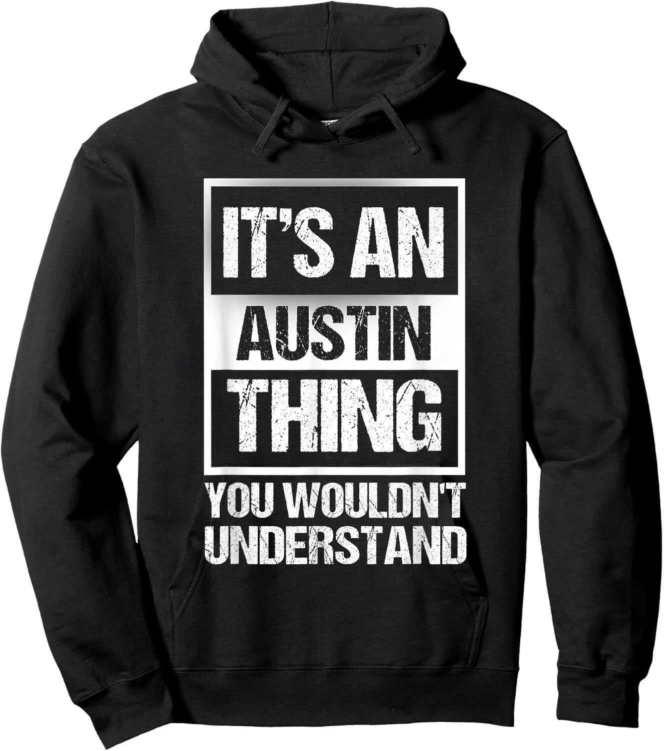 Retro Vintage Souvenir Austin Hoodie - Hoodie | Black